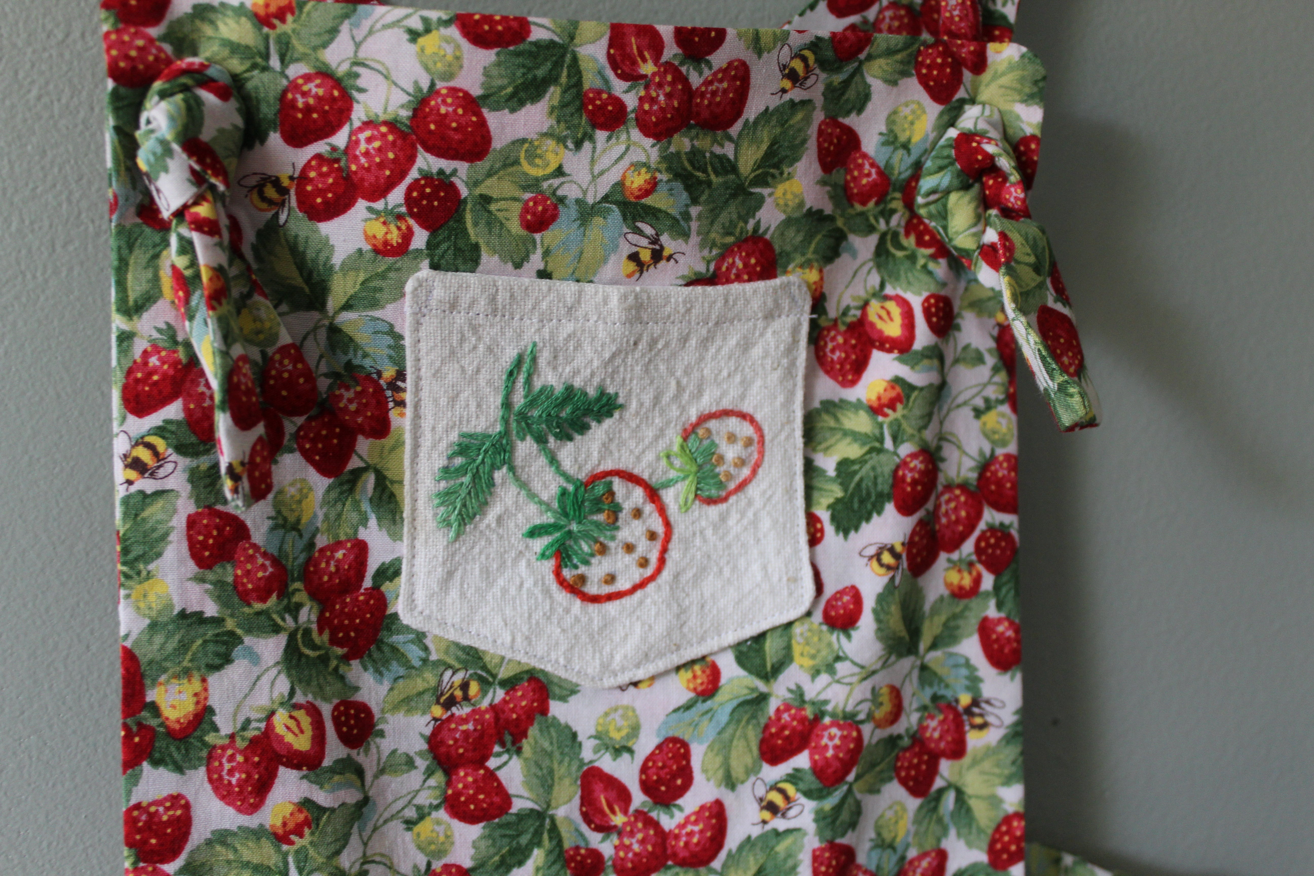 Bea Strawberry Overalls | Girls Size 5T | Ready to Ship