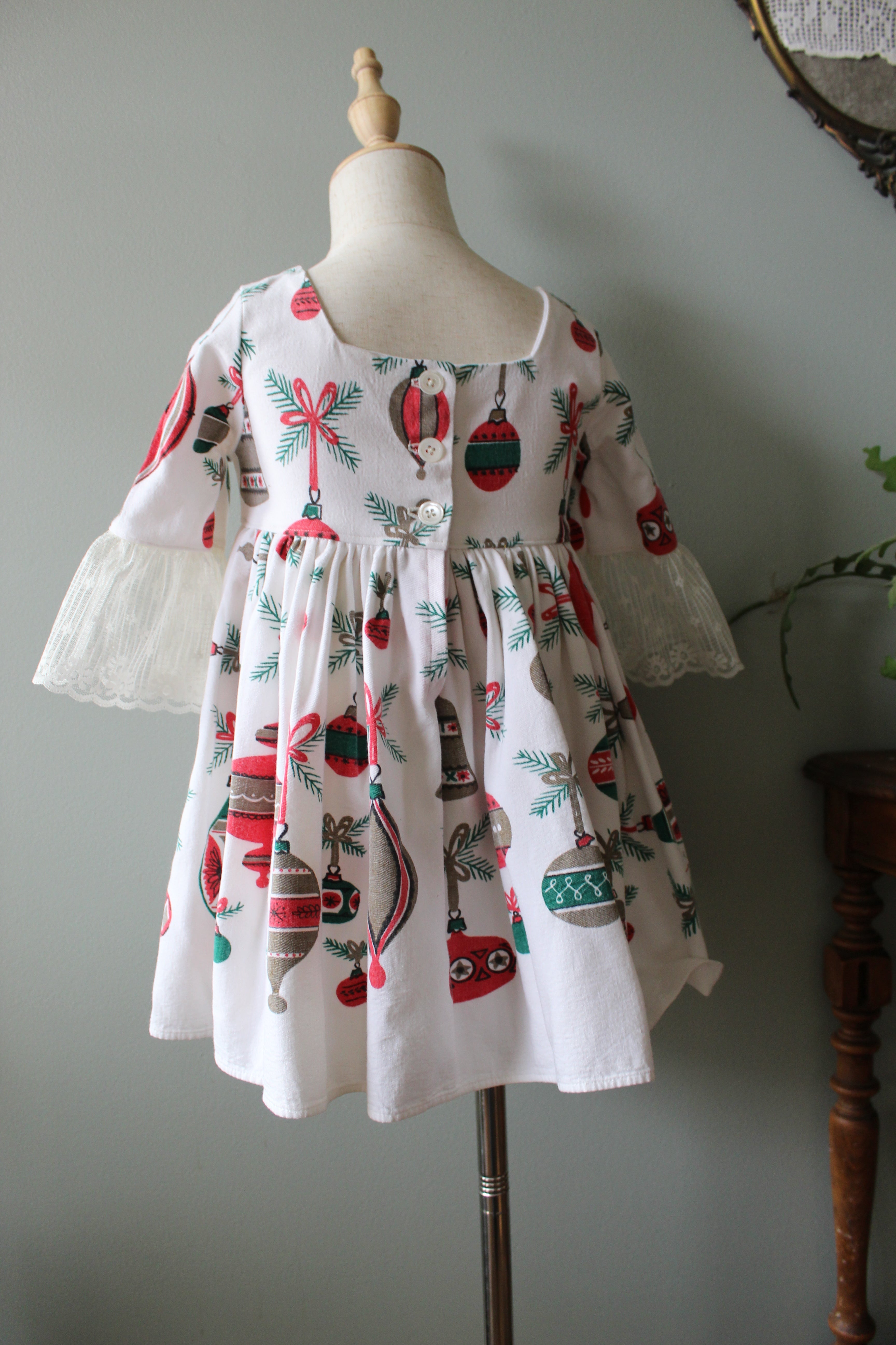 Merry Christmas Bell Sleeve Dress | Size 4T | Ready to Ship
