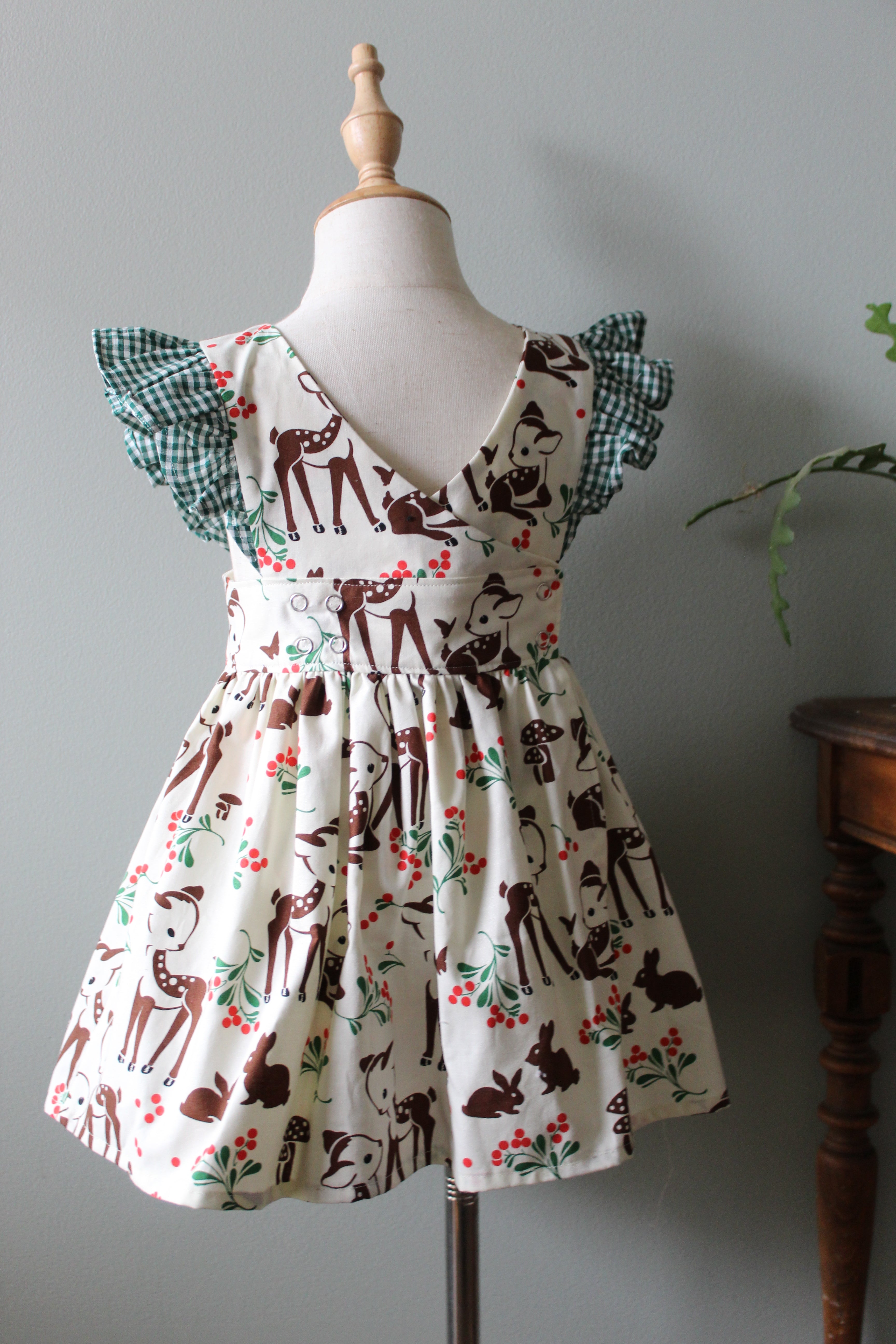 Avery Christmas Wrap Pinny | Girls Size 3T | Ready to Ship