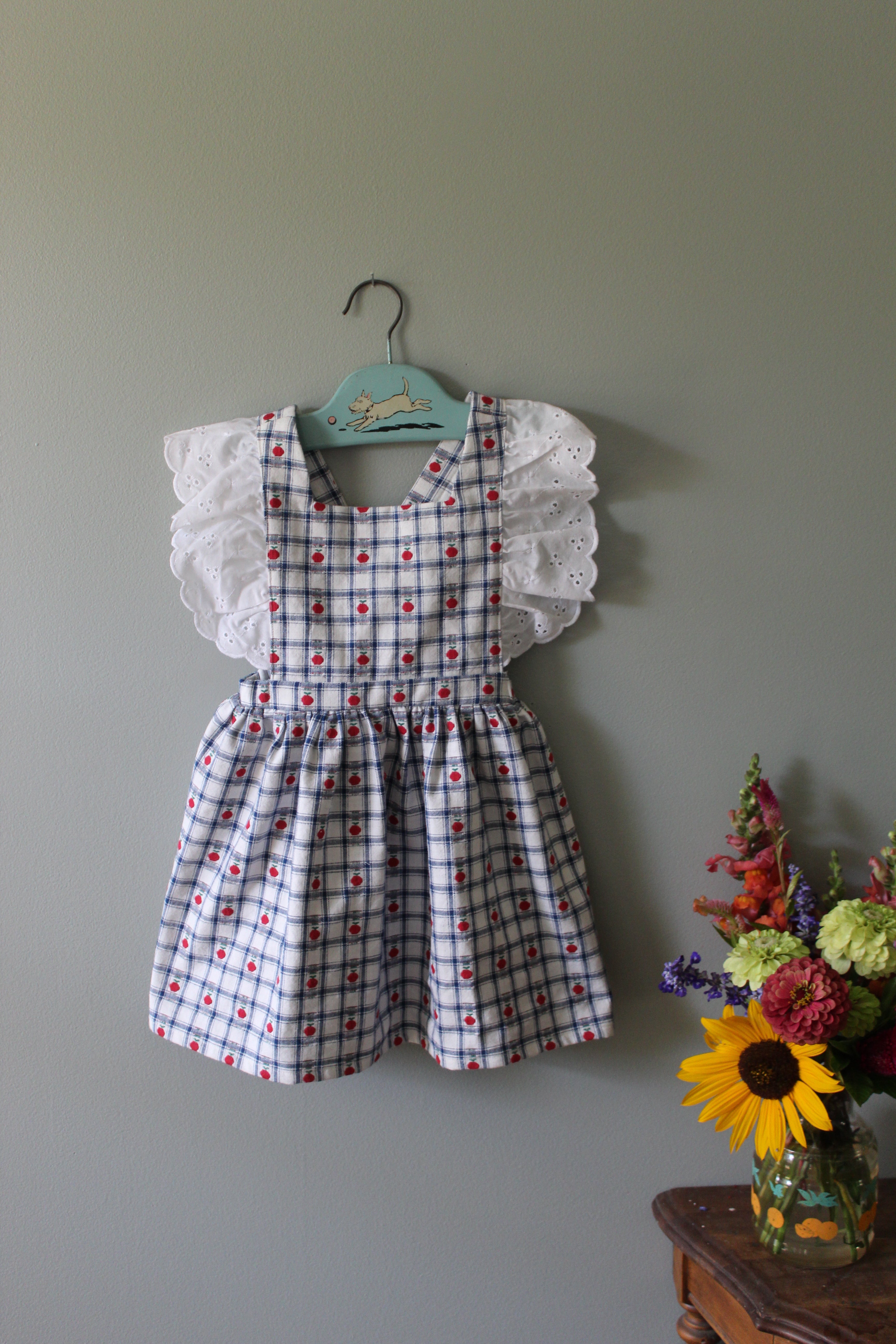 Apple Cross-Back Pinny | 2T | Ready to Ship
