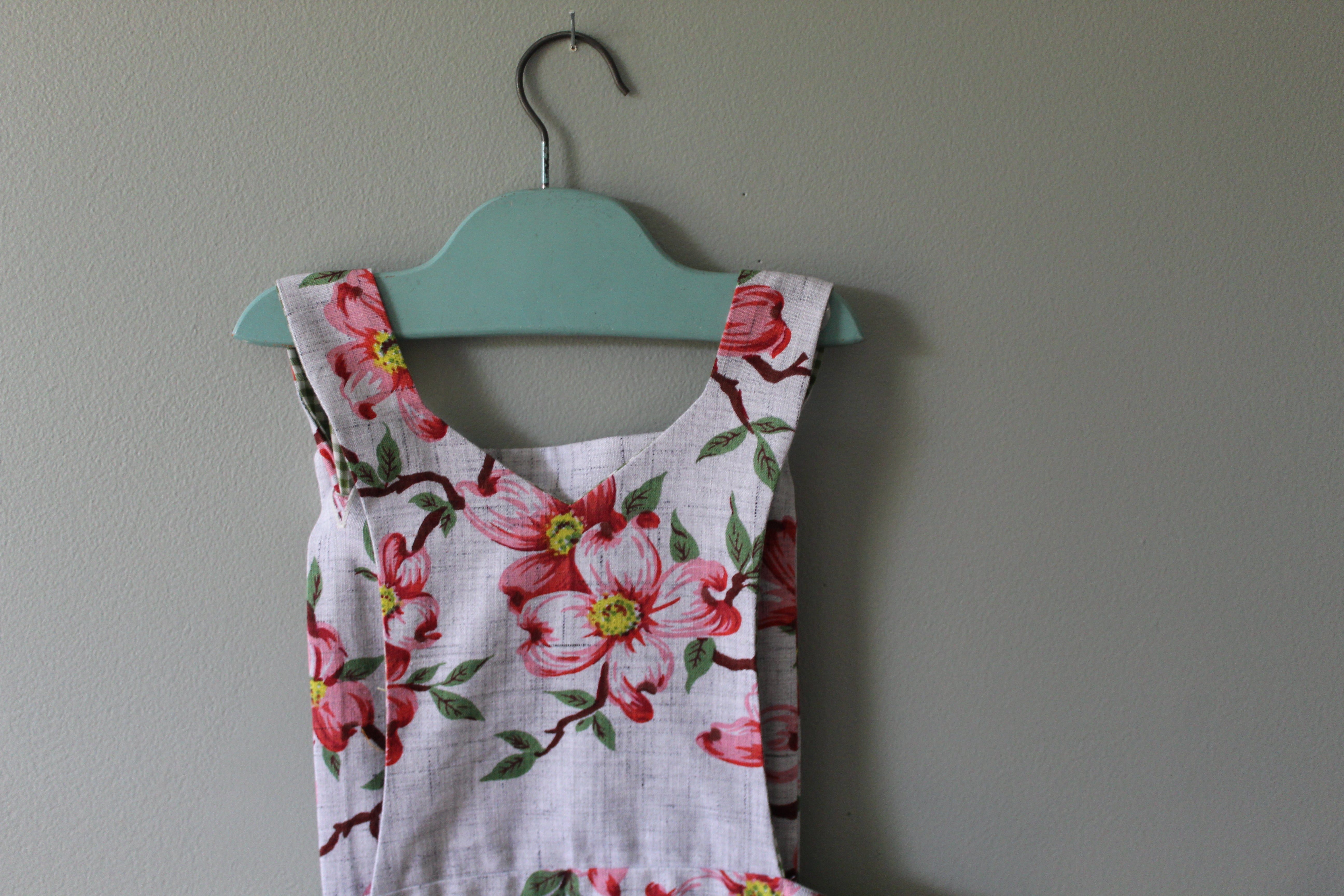 Sarah Dogwood Overalls | Girls Size 7 | Ready to Ship