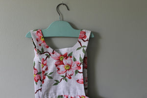 Sarah Dogwood Overalls | Girls Size 7 | Ready to Ship