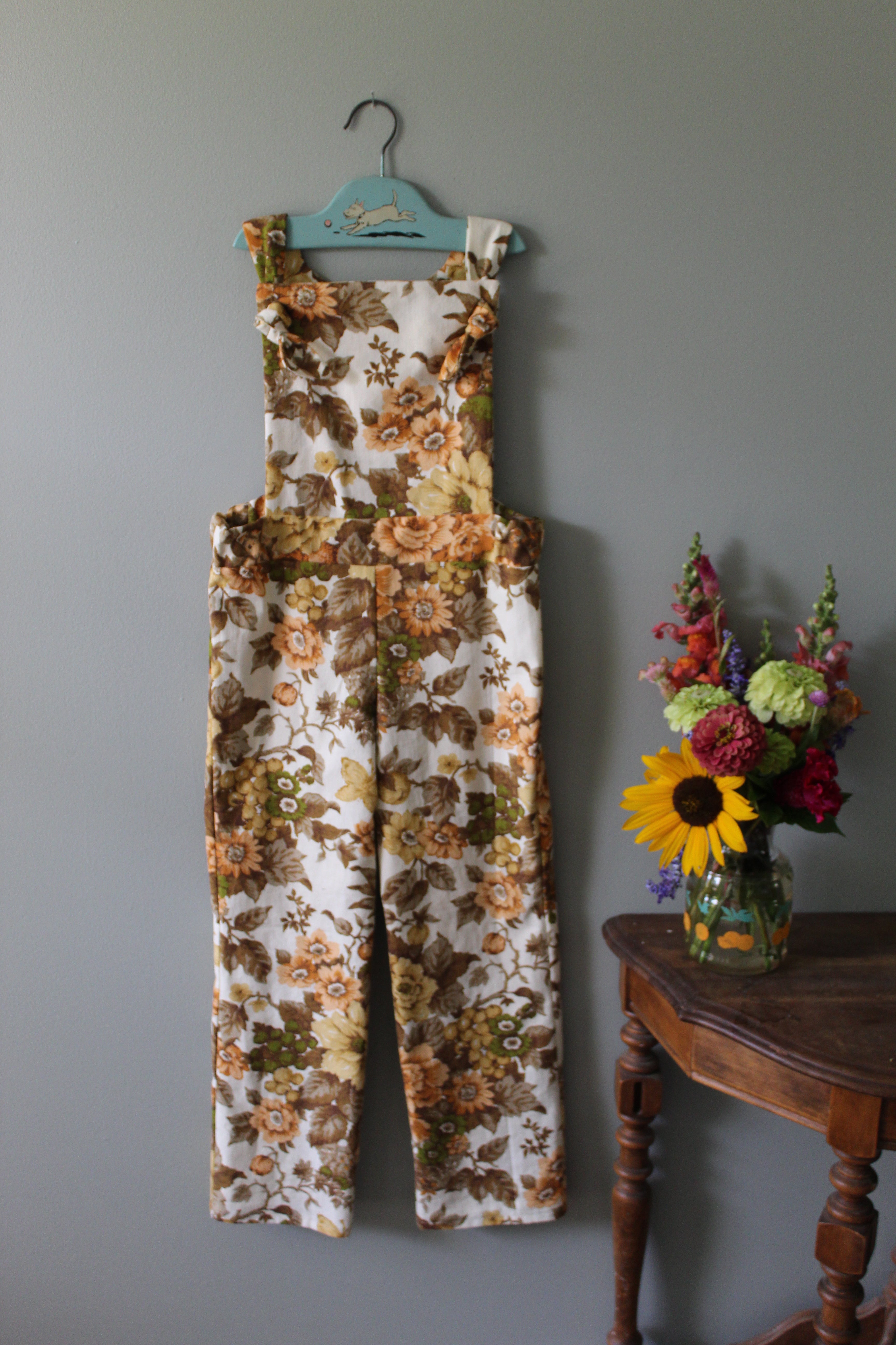 Gretchen Floral Overalls | Girls Size 7 | Ready to Ship