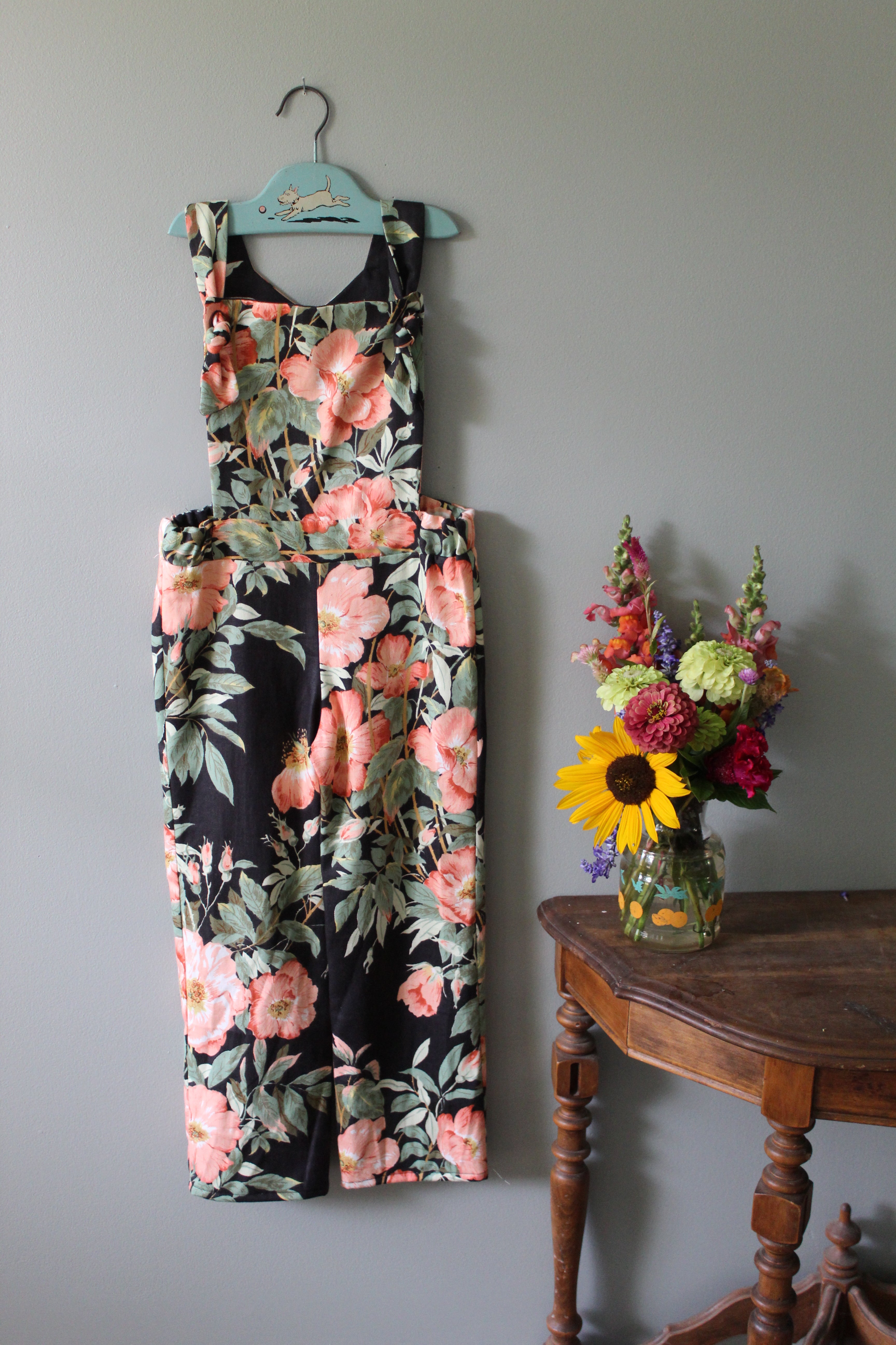 Charlotte Floral Overalls | Girls Size 6 | Ready to Ship