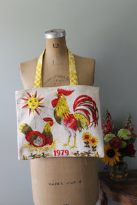 1979 Rooster Tea Towel Tote | Ready to Ship