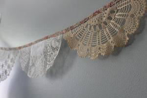 Vintage Doily Garland | Two Available | Ready to Ship