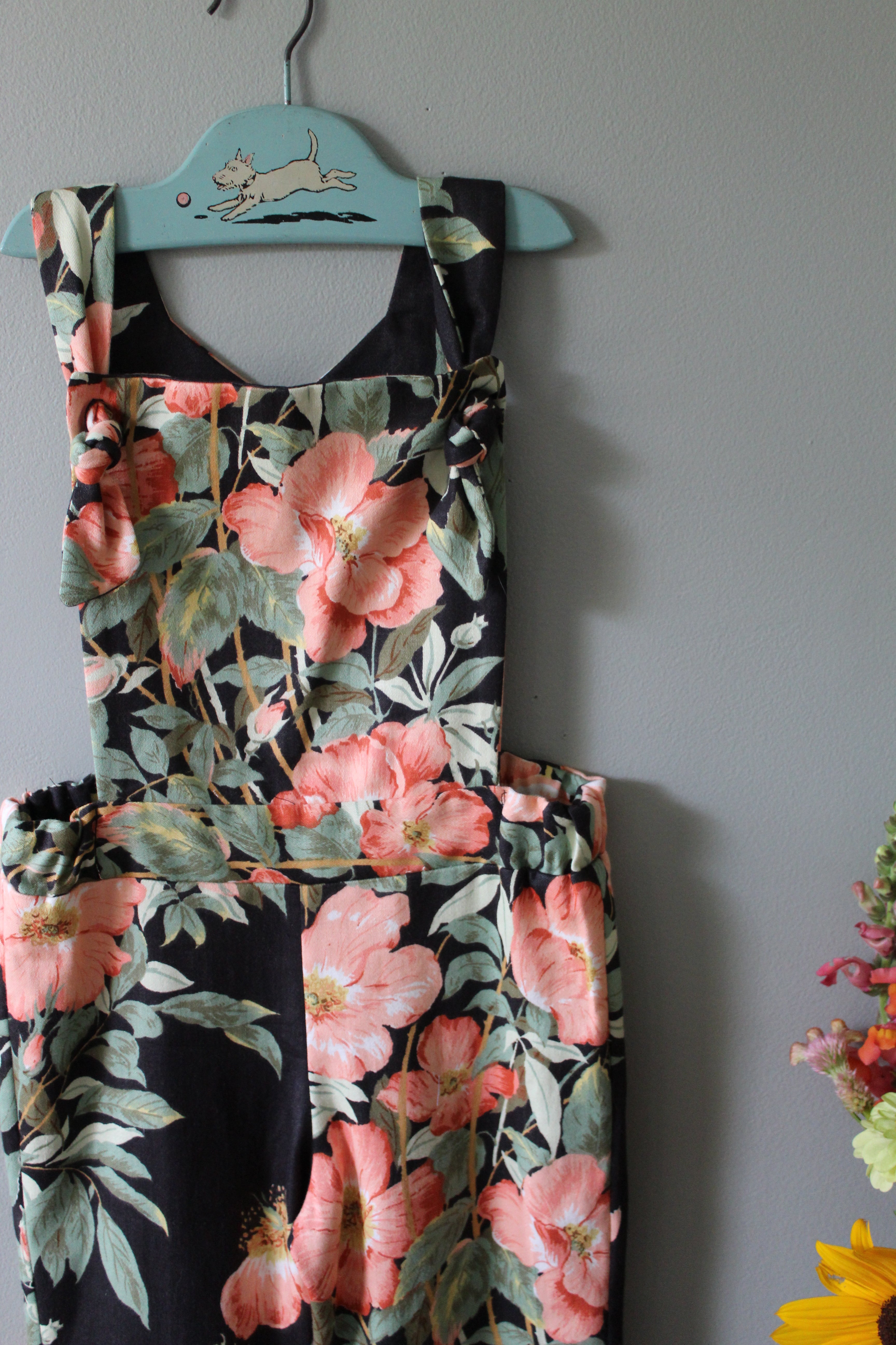 Charlotte Floral Overalls | Girls Size 6 | Ready to Ship