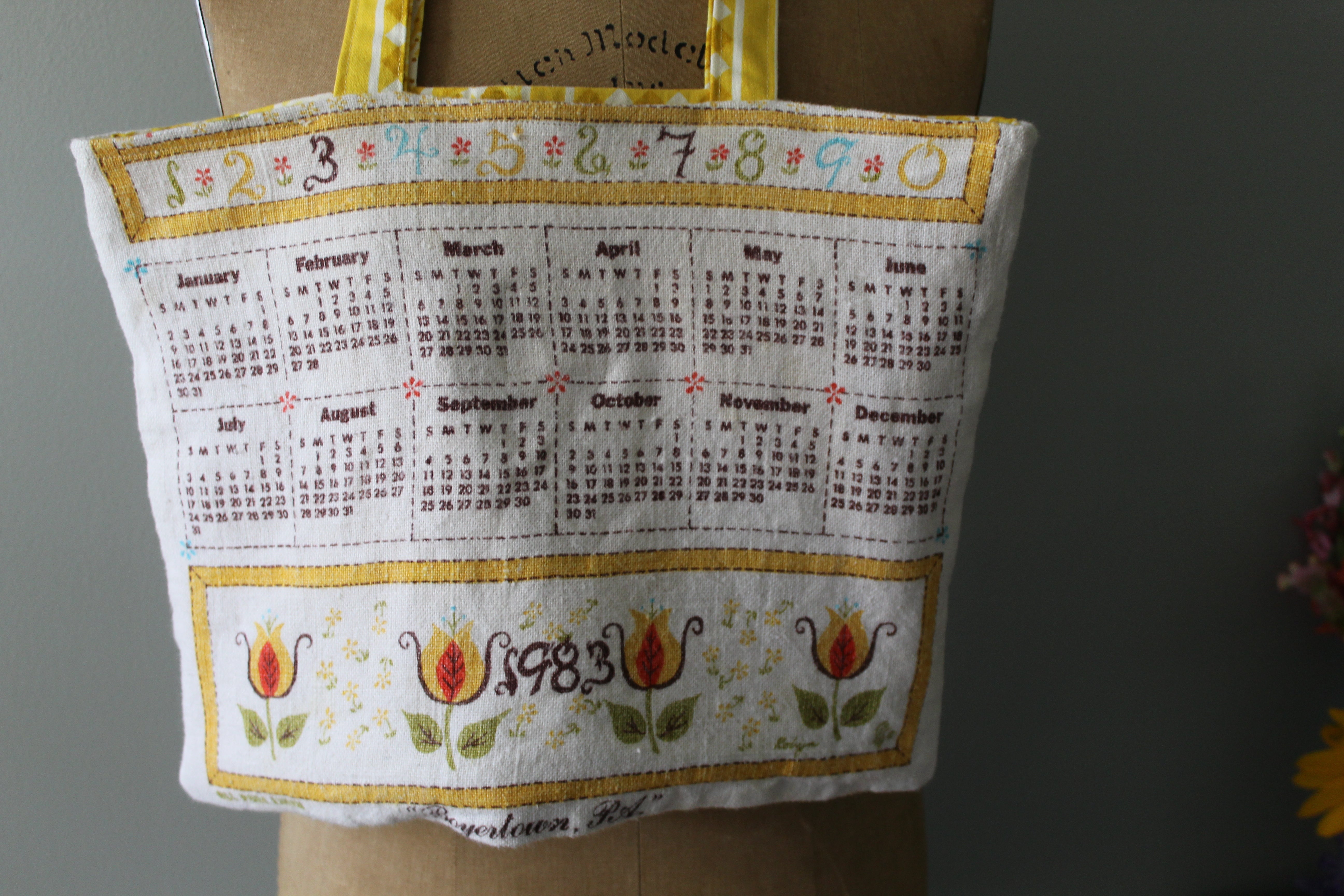 1983 Distelfink Tea Towel Tote | Ready to Ship