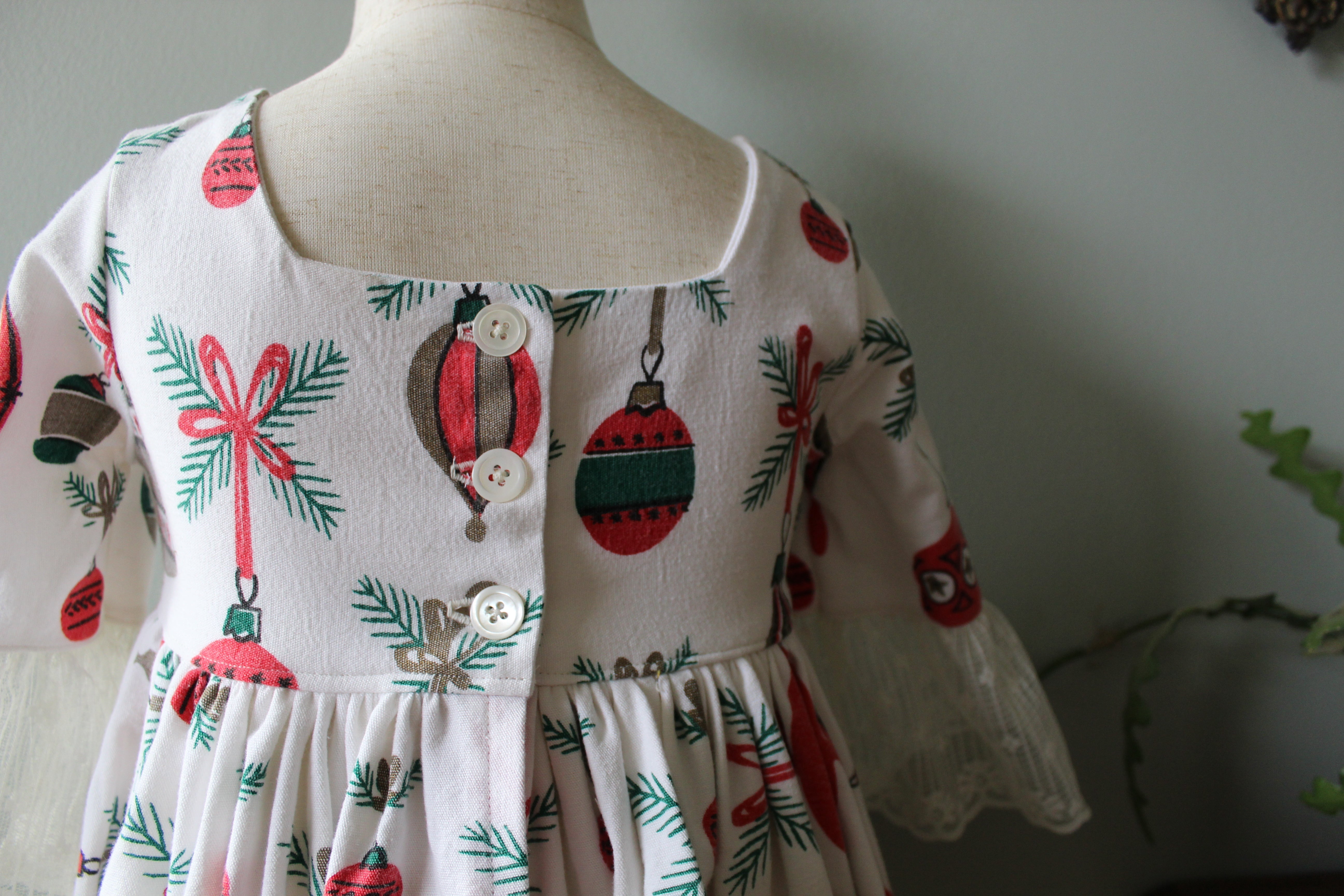 Merry Christmas Bell Sleeve Dress | Size 4T