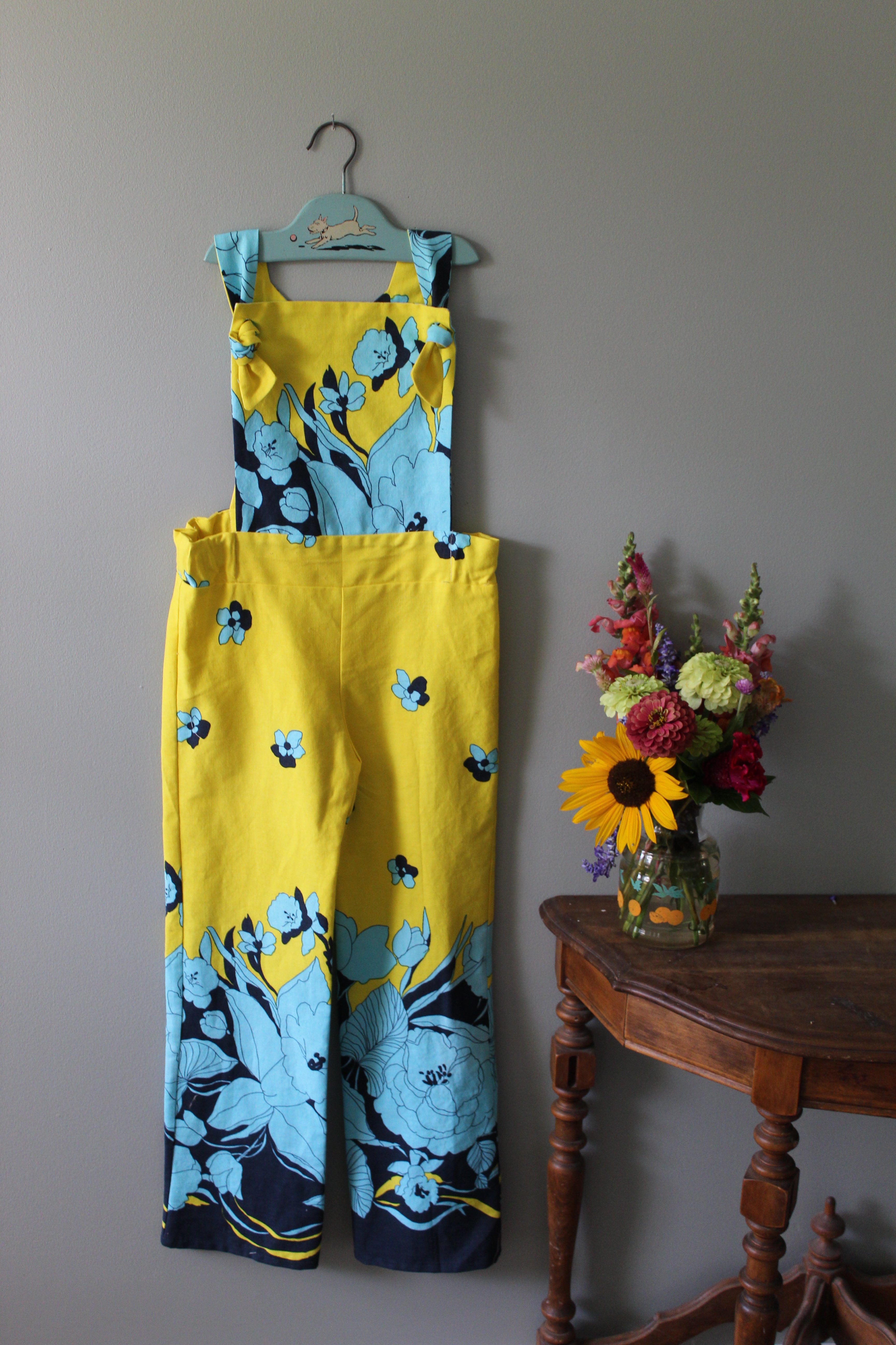 Blair Floral Overalls | Girls Size 8 | Ready to Ship