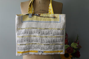 1979 Saturday Evening Post Tea Towel Tote | Ready to Ship