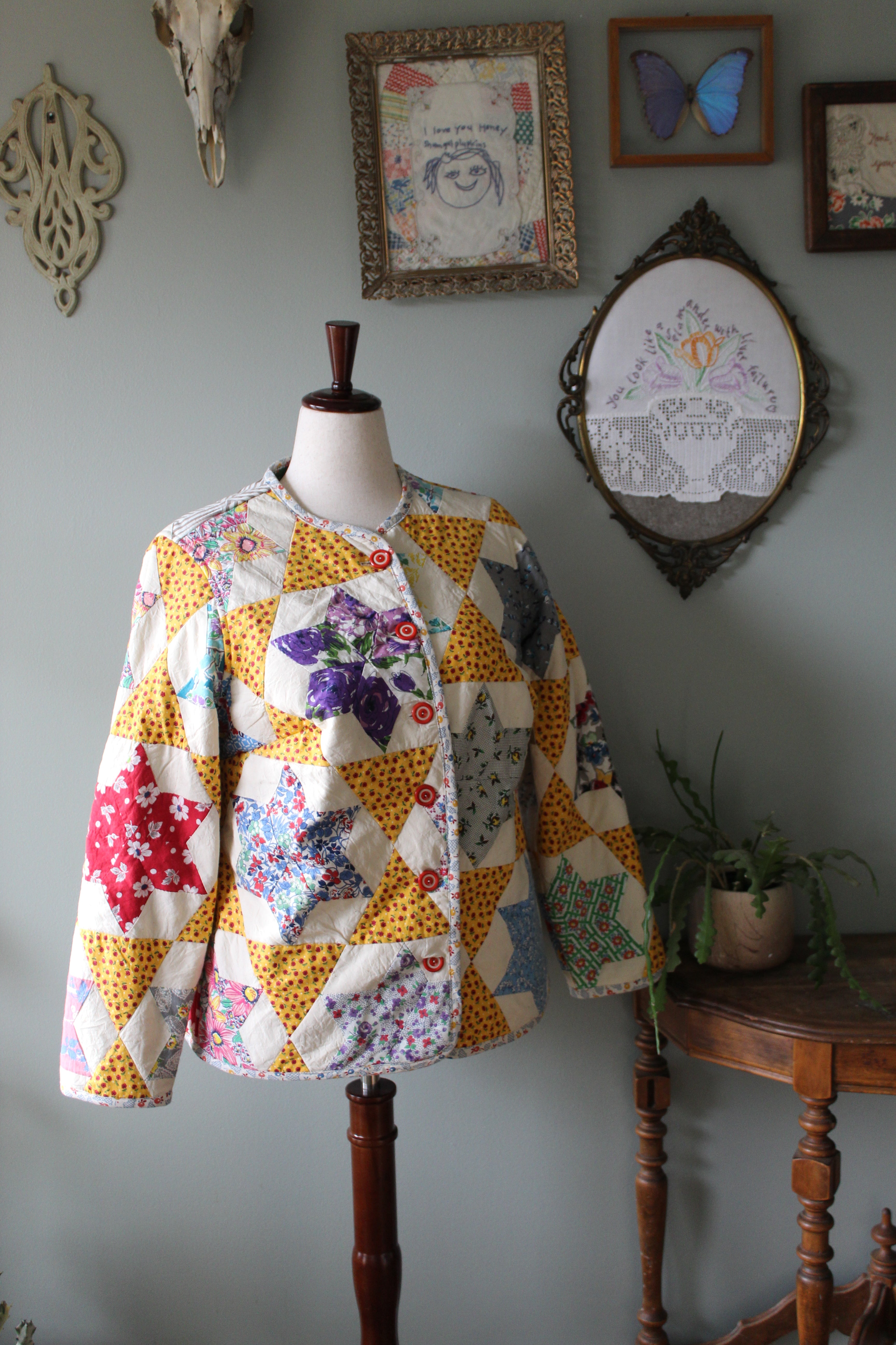 Marcy Quilt Coat | Womens Size 14 Large Bust | Ready to Ship