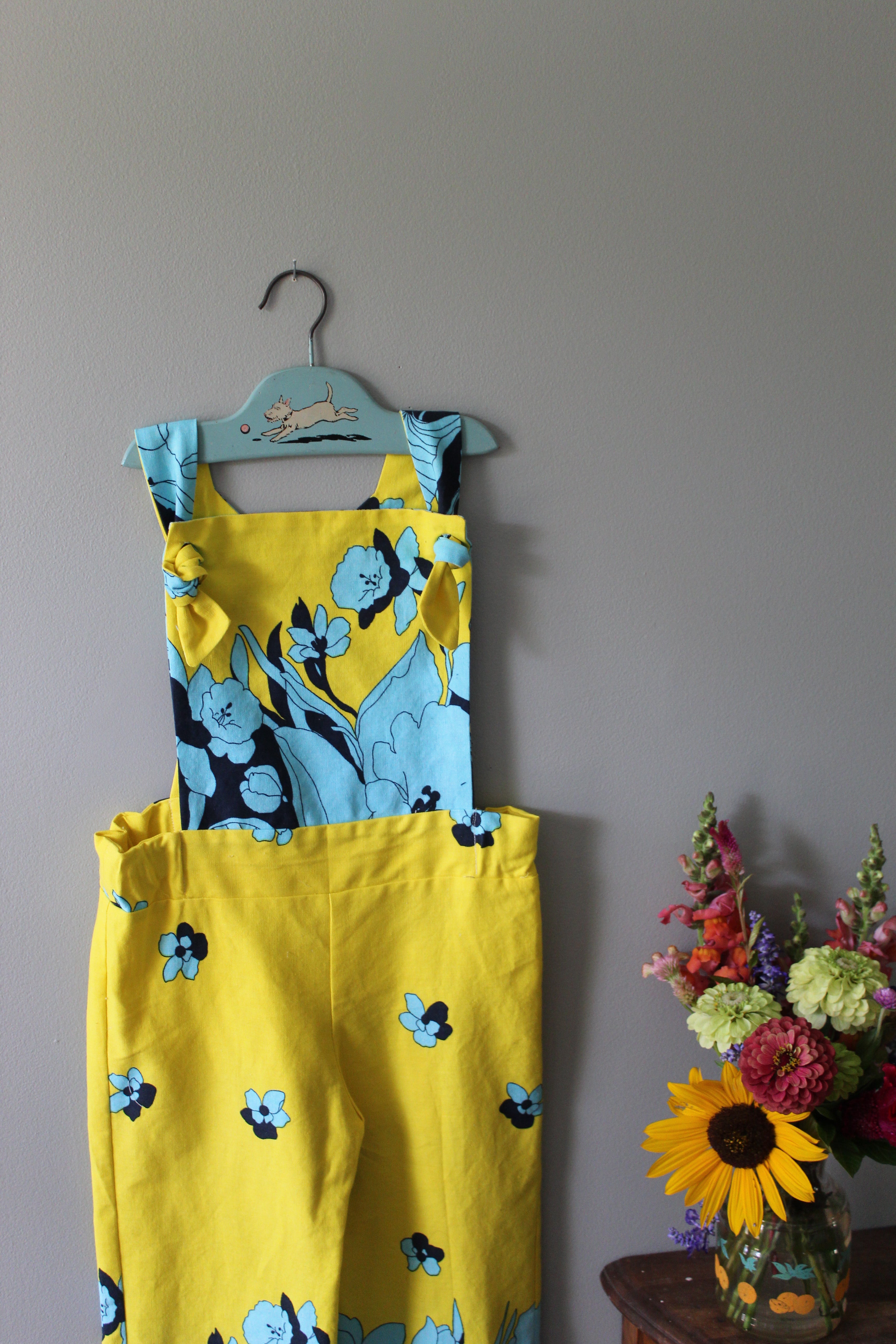 Blair Floral Overalls | Girls Size 8 | Ready to Ship
