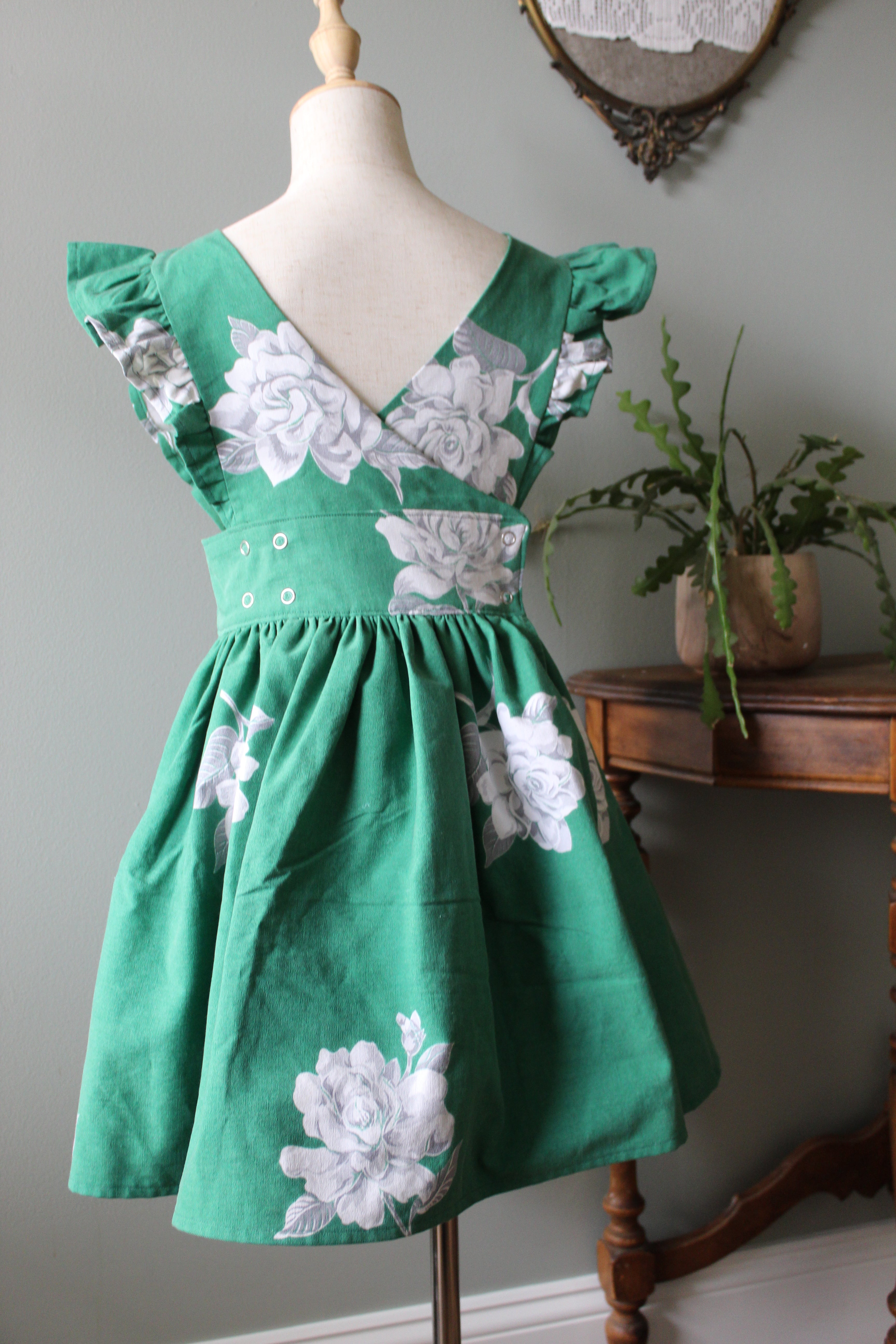 Louisa Holiday Wrap Pinny | Girls Size 8 | Ready to Ship