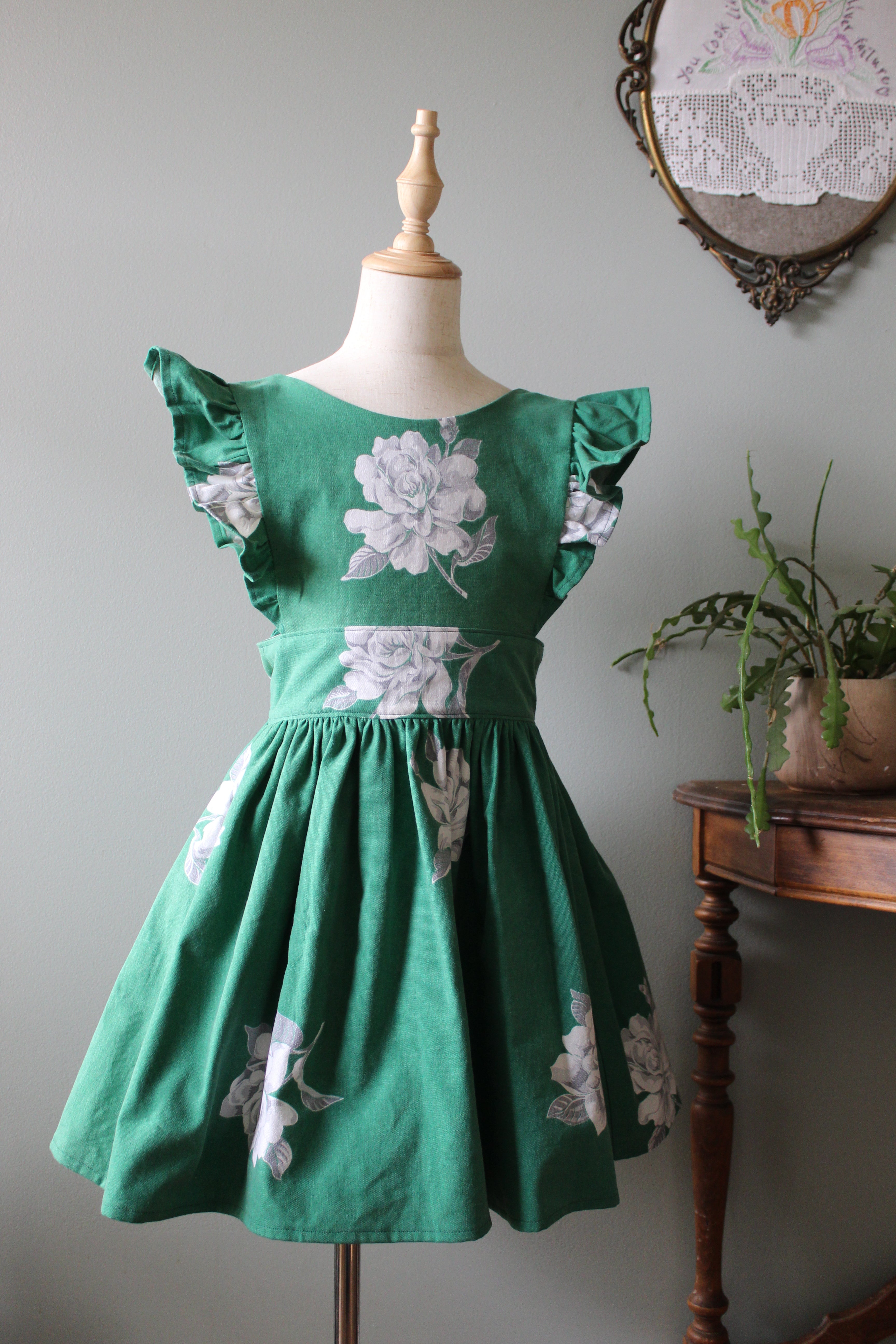 Louisa Holiday Wrap Pinny | Girls Size 8 | Ready to Ship