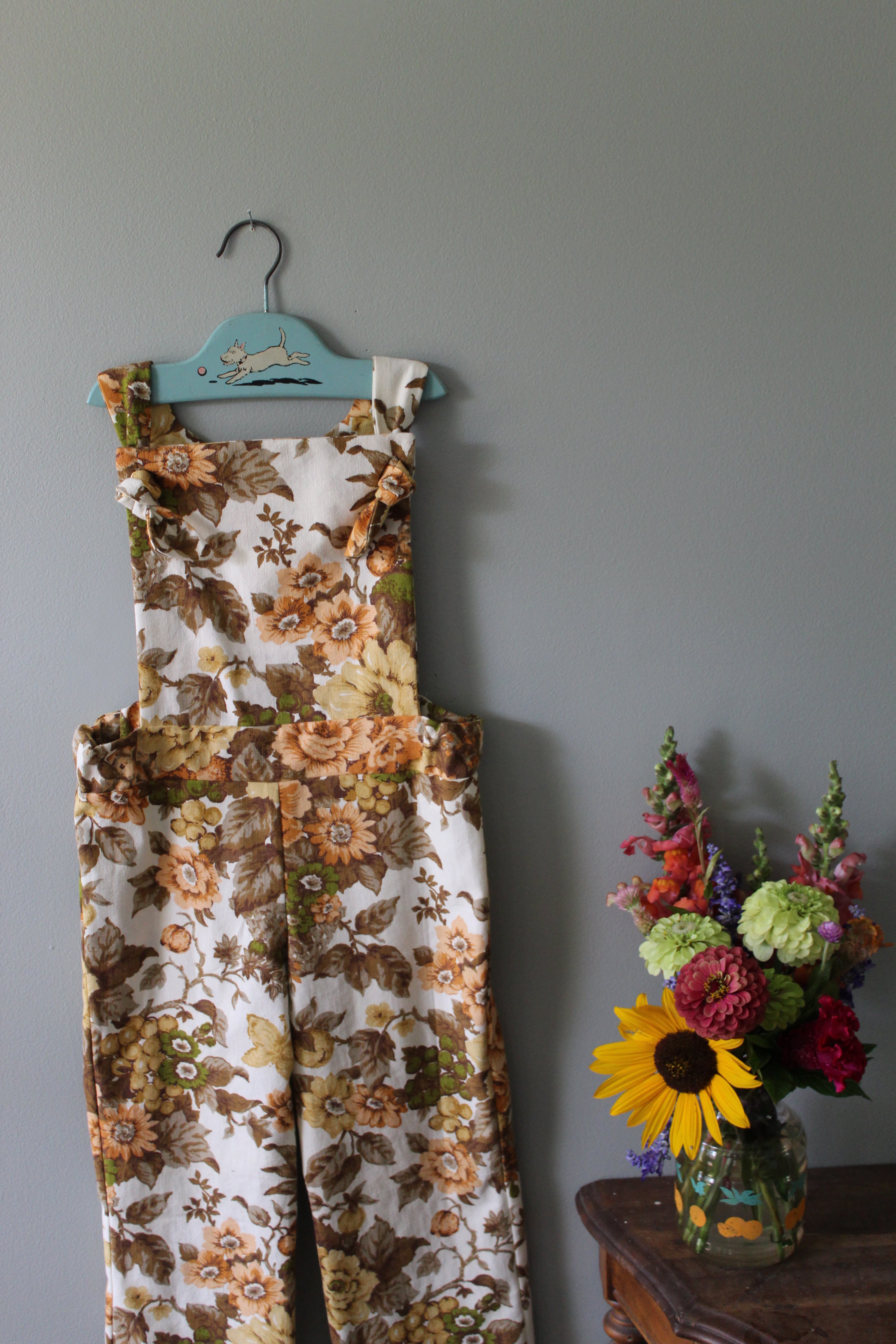 Gretchen Floral Overalls | Girls Size 7 | Ready to Ship