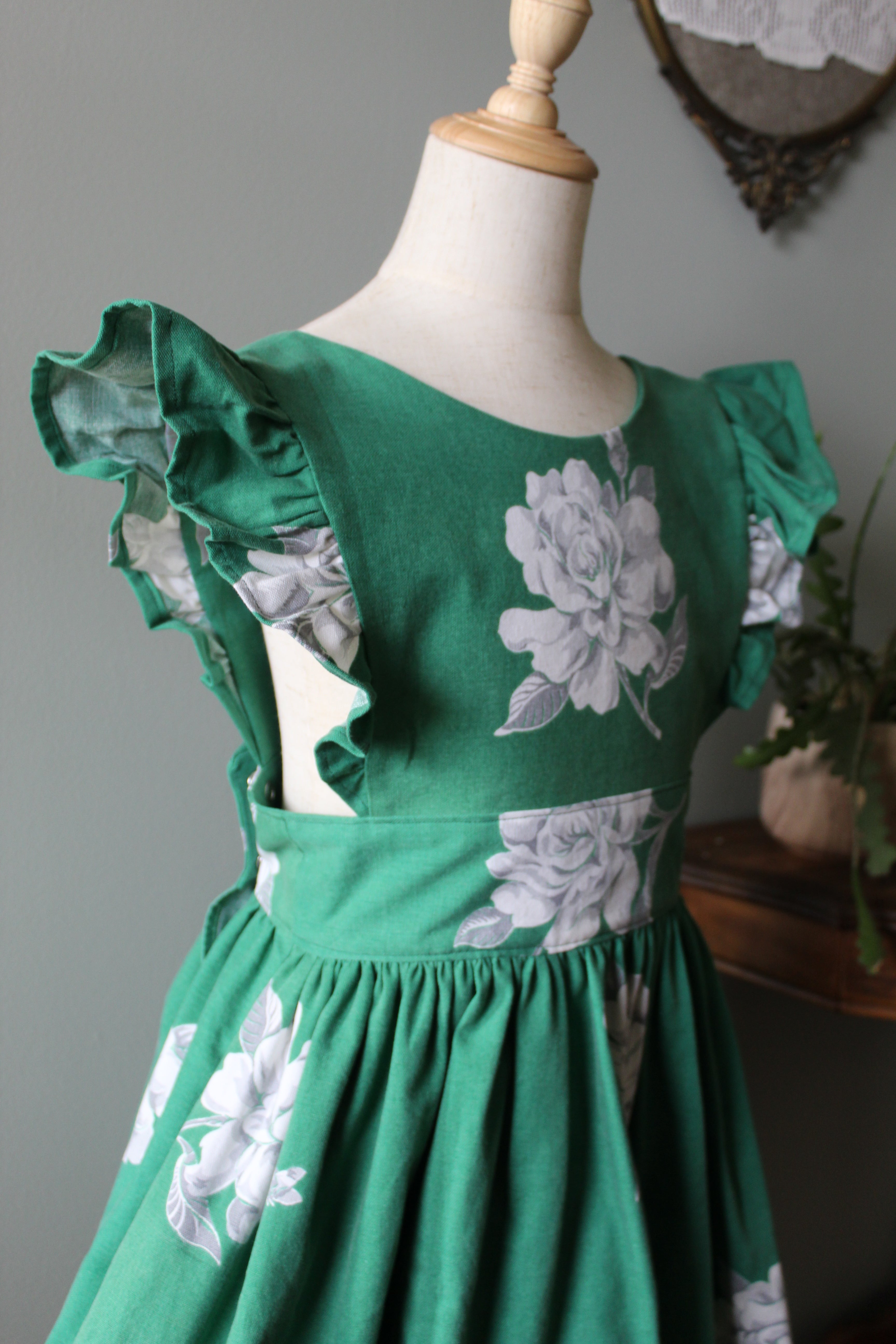 Louisa Holiday Wrap Pinny | Girls Size 8 | Ready to Ship