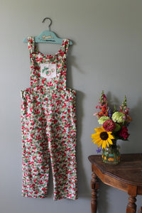 Bea Strawberry Overalls | Girls Size 5T | Ready to Ship