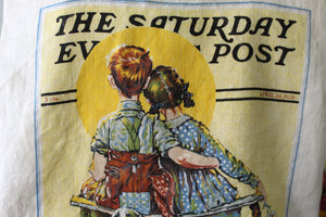 1979 Saturday Evening Post Tea Towel Tote | Ready to Ship