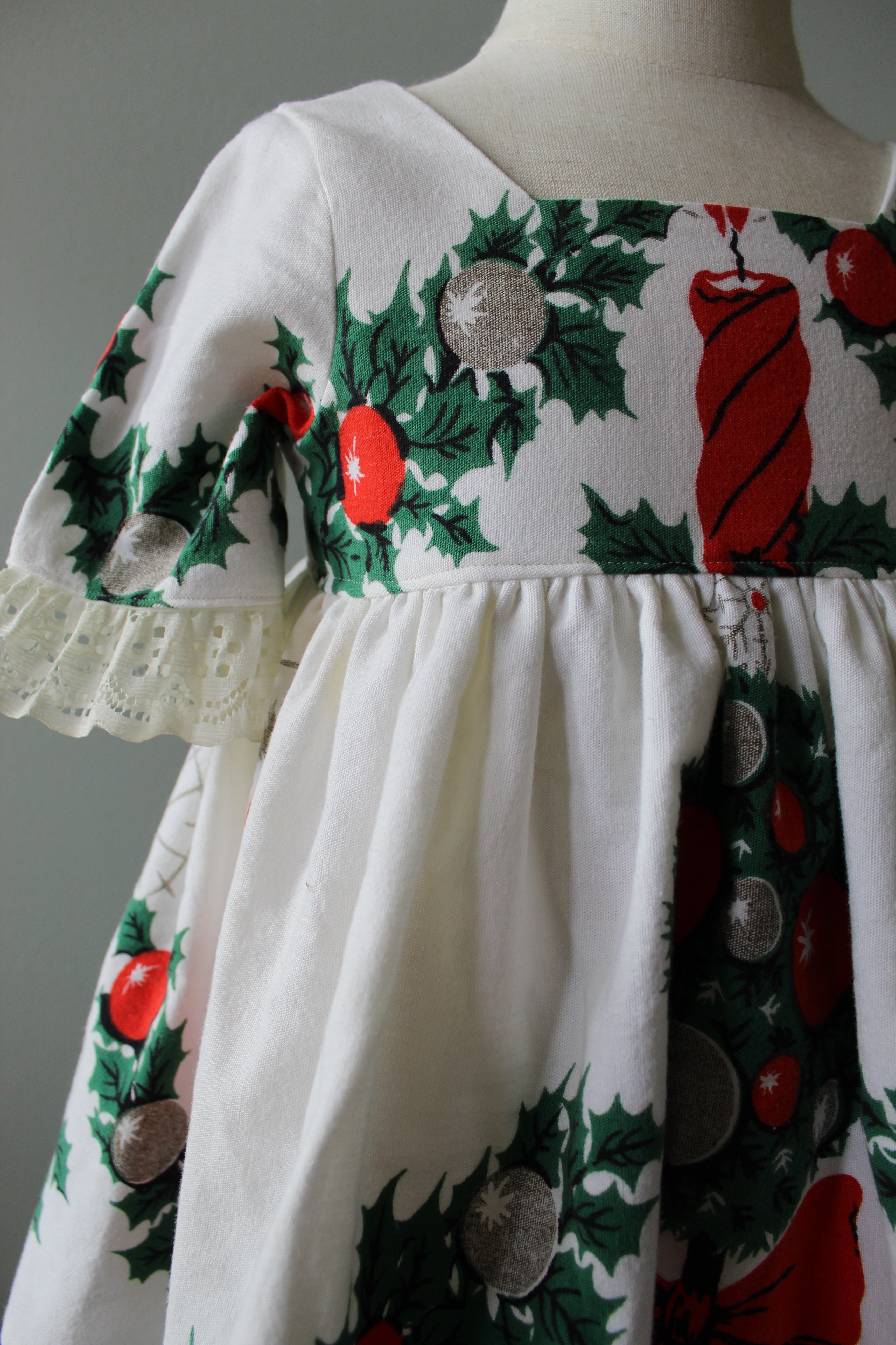 Evie Christmas Bell Sleeve Dress | Size 2T | Ready to Ship