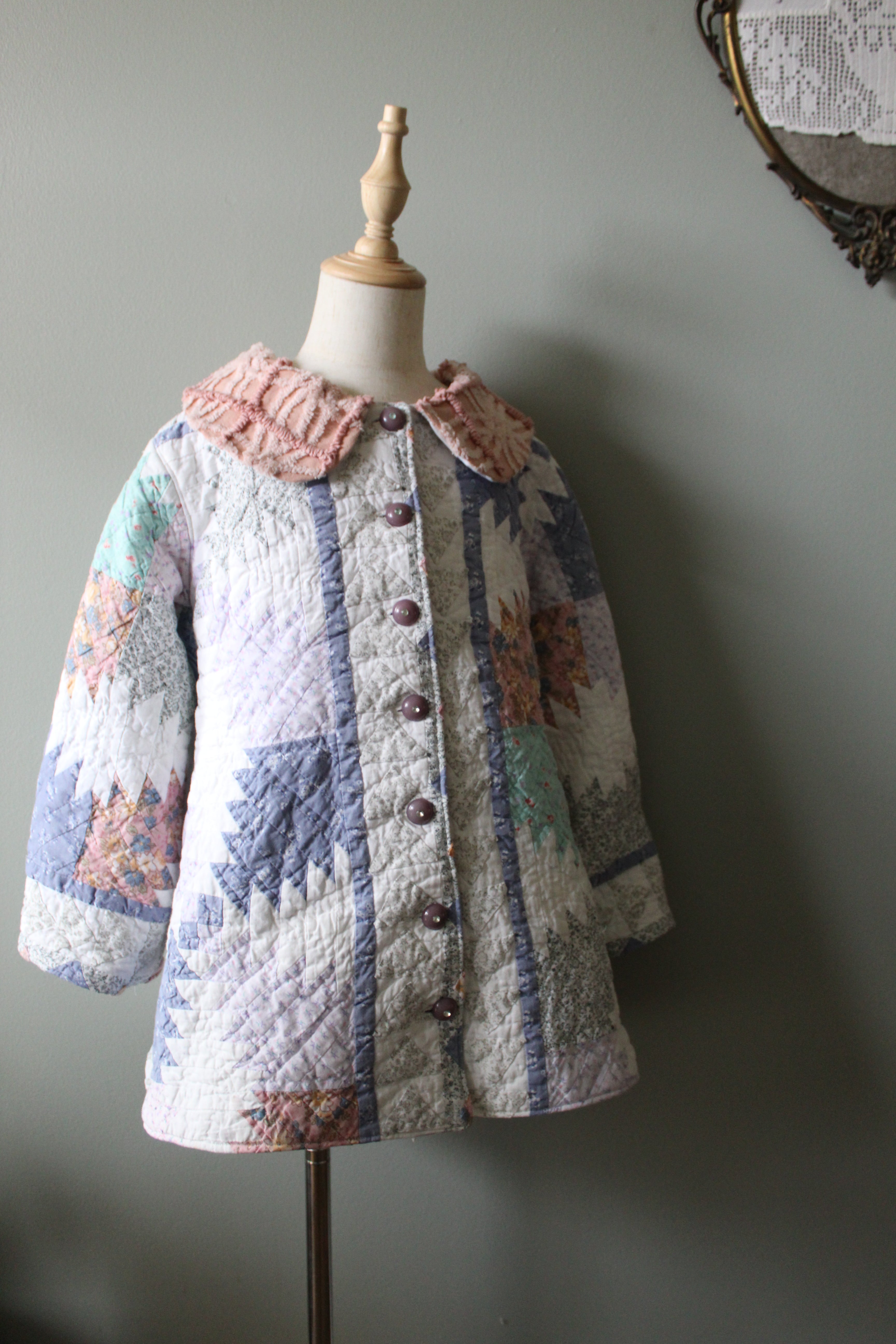 Hannah Quilt Coat | Girls Size 8 | Ready to Ship