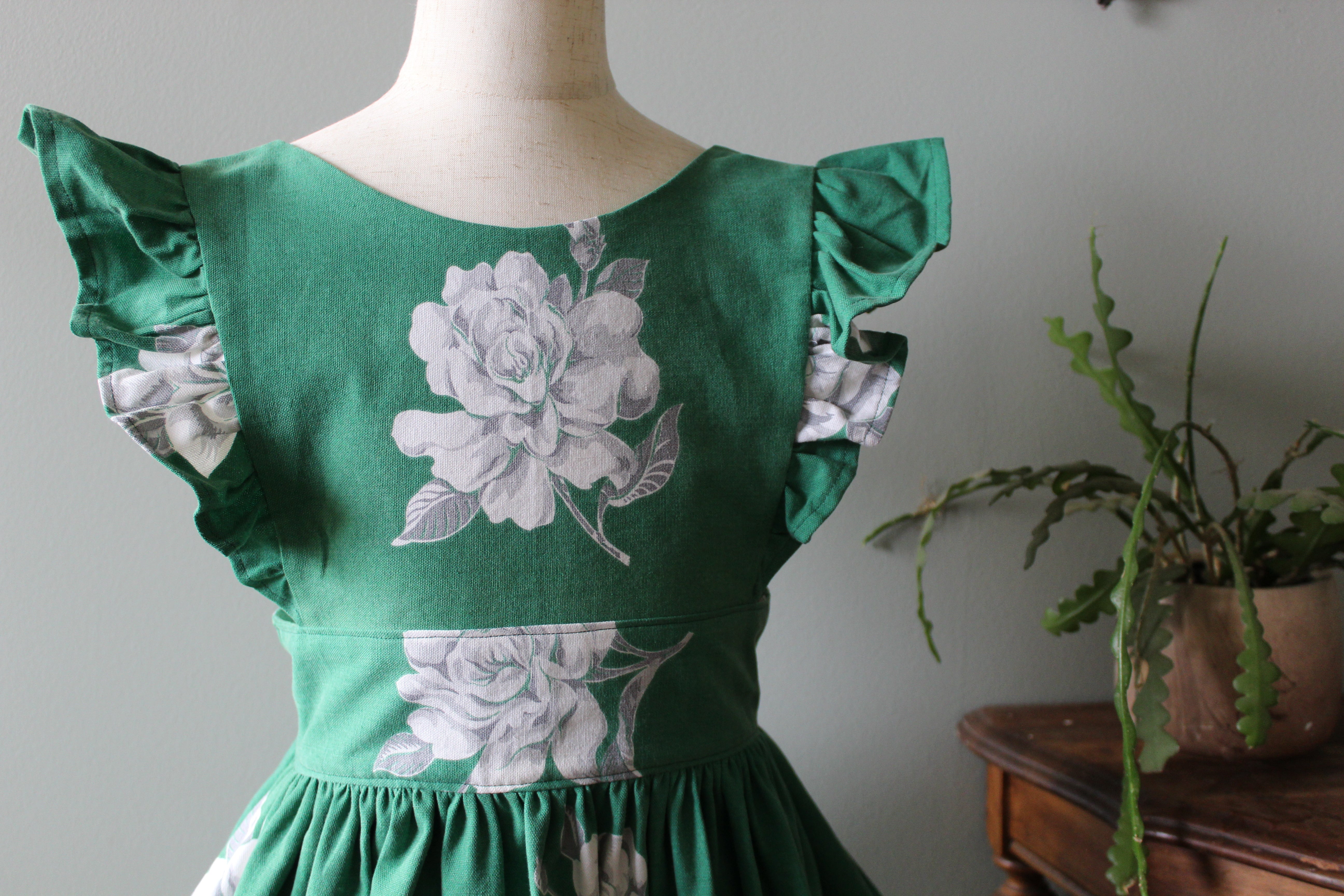 Louisa Holiday Wrap Pinny | Girls Size 8 | Ready to Ship