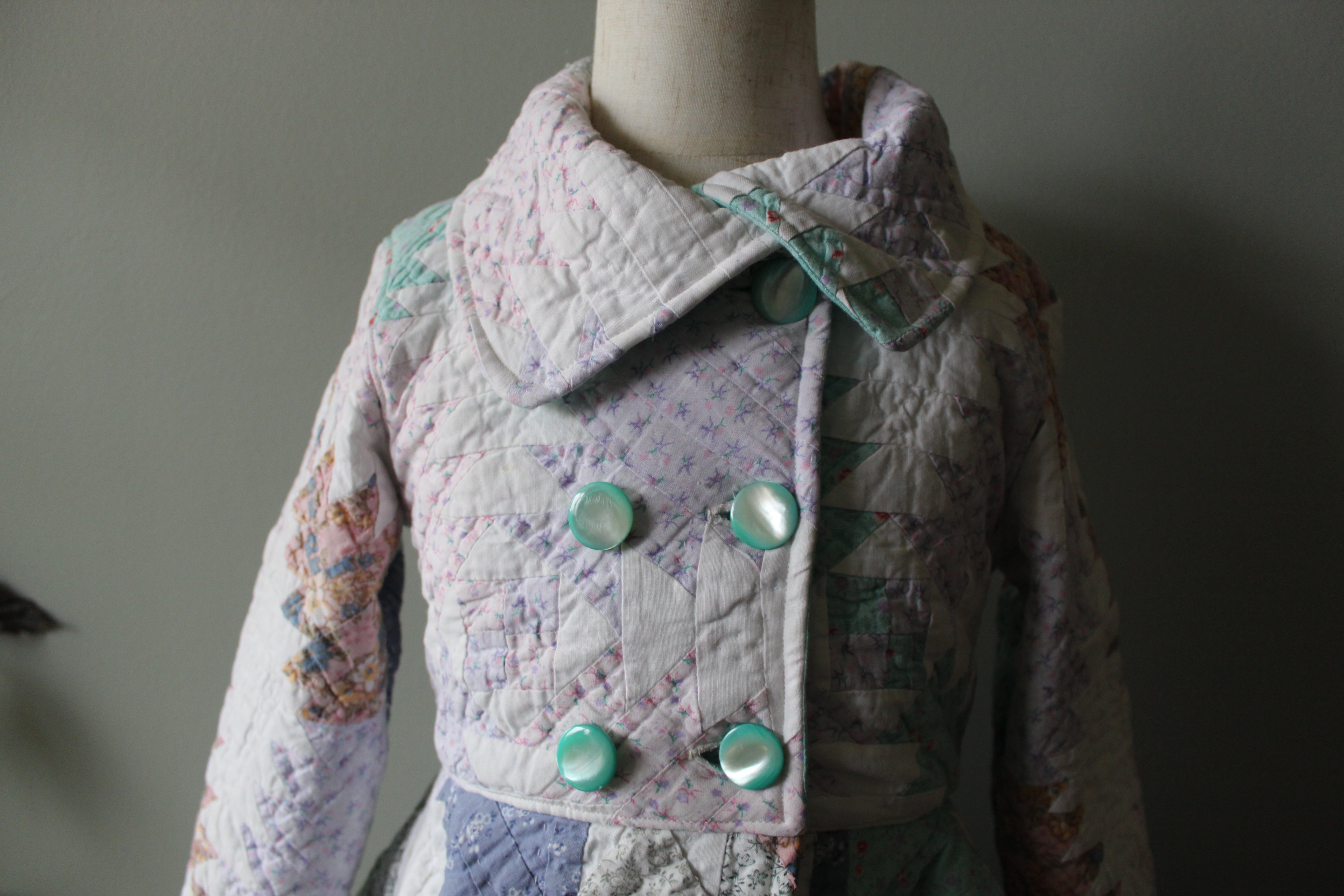 Becca Peplum Quilt Coat | Girls Size 6 | Ready to Ship