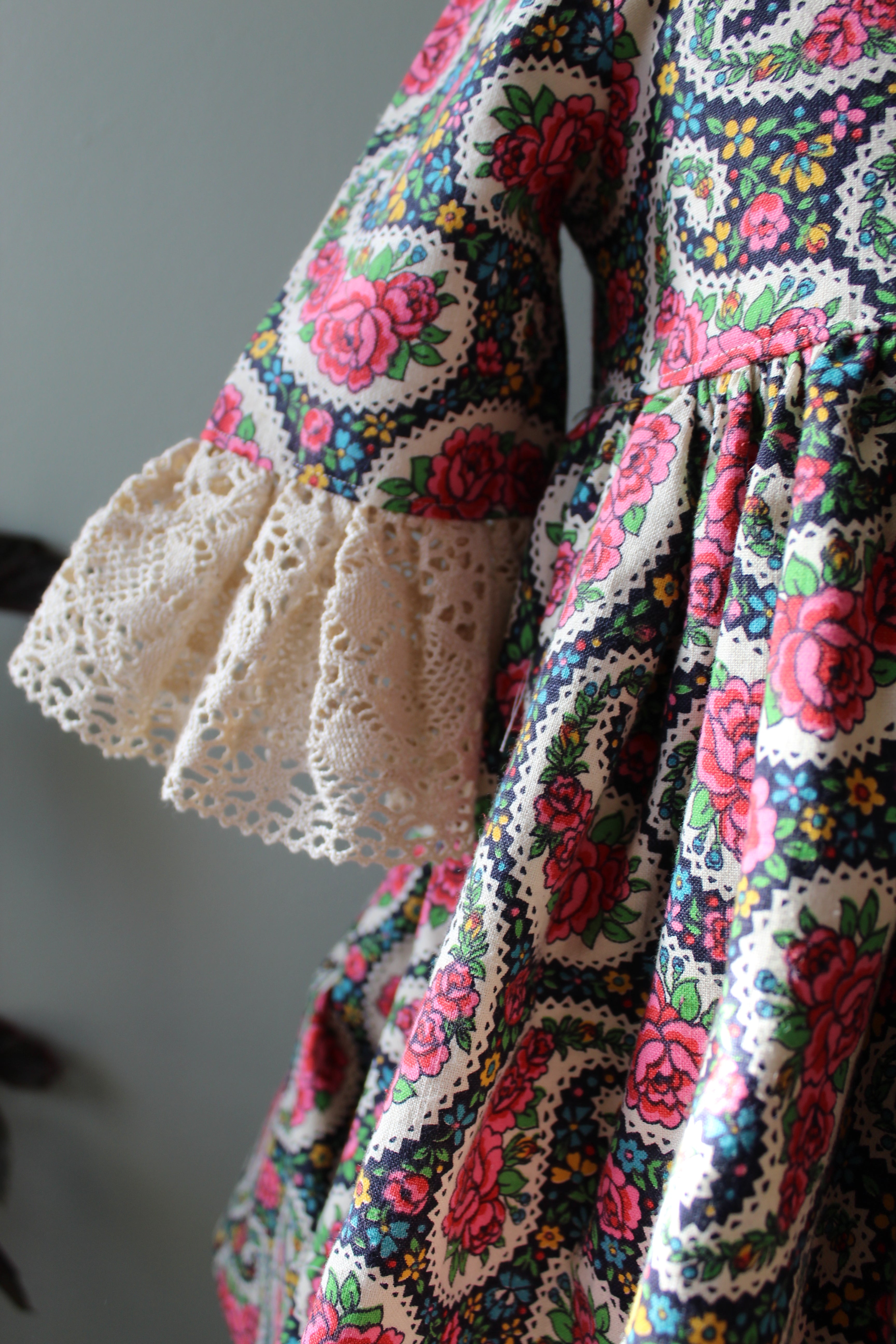 Vera Bell Sleeve Dress & Wrap Pinny | 5T & 12-18 Months| Ready to Ship