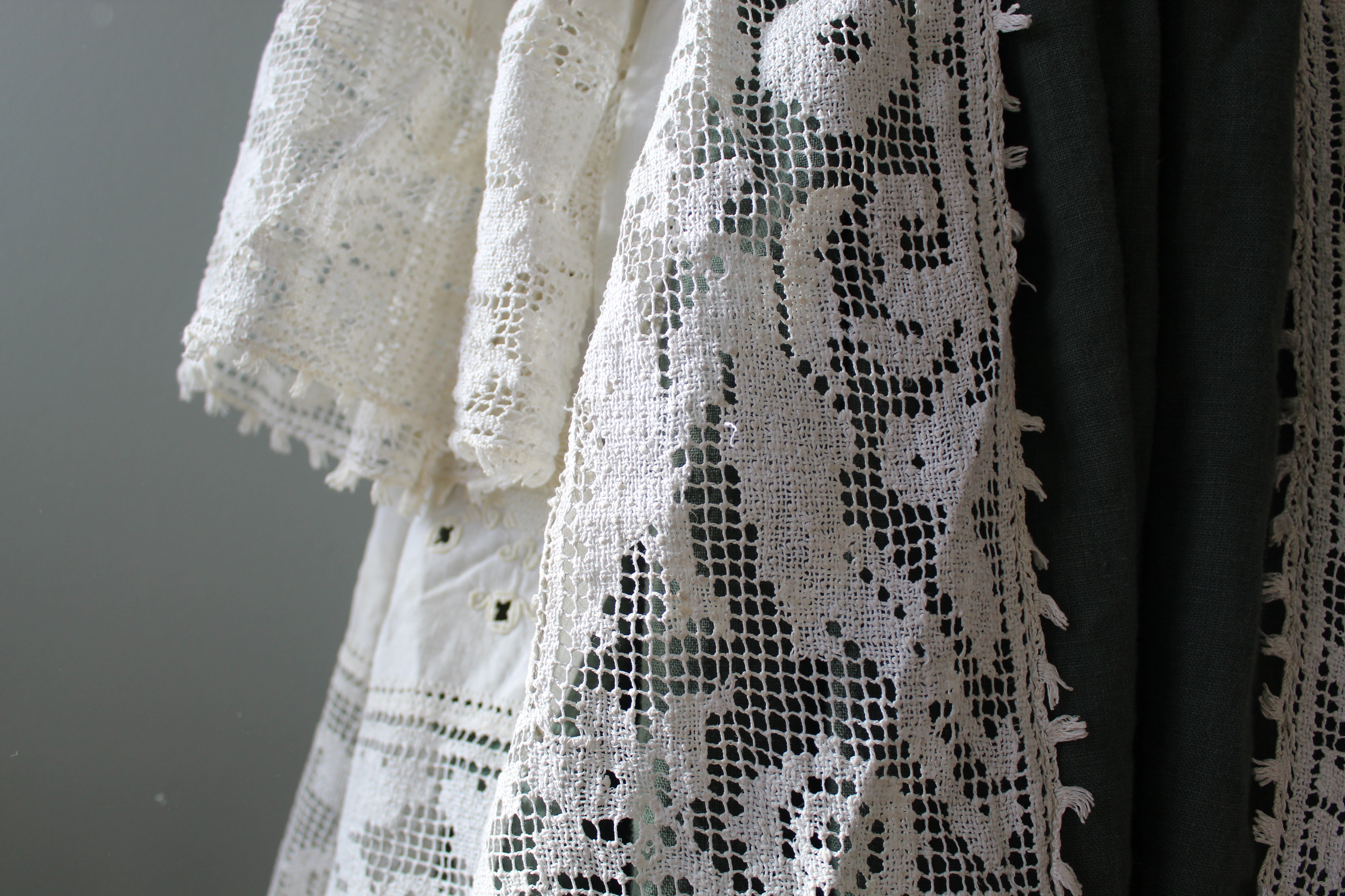 Genevieve Linen and Lace Bell Sleeve Dress | Girls Size 6 | Ready to Ship