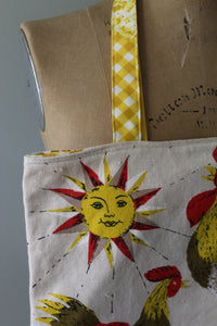 1979 Rooster Tea Towel Tote | Ready to Ship