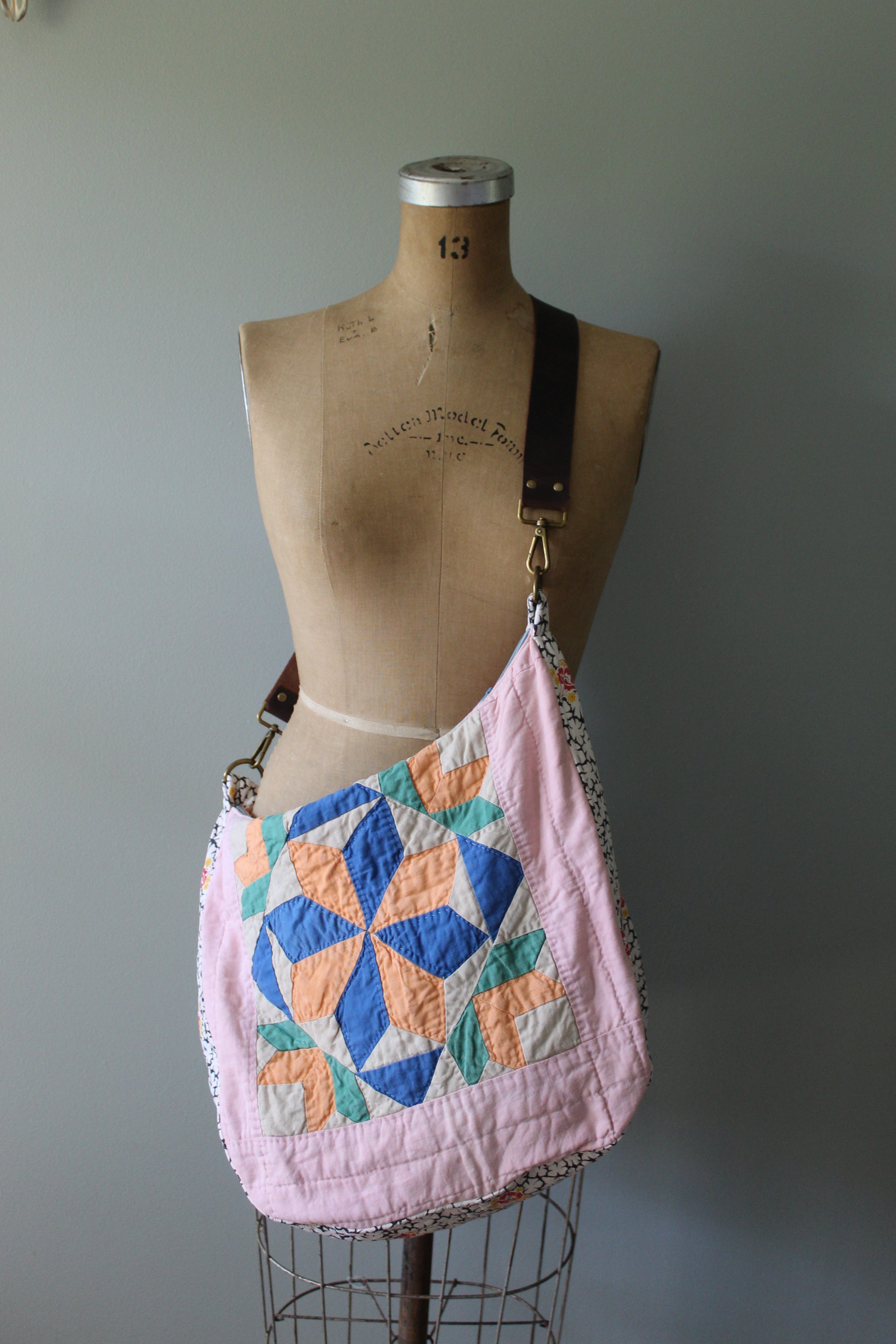 Cross Body Antique Quilt Purse | Ready to Ship