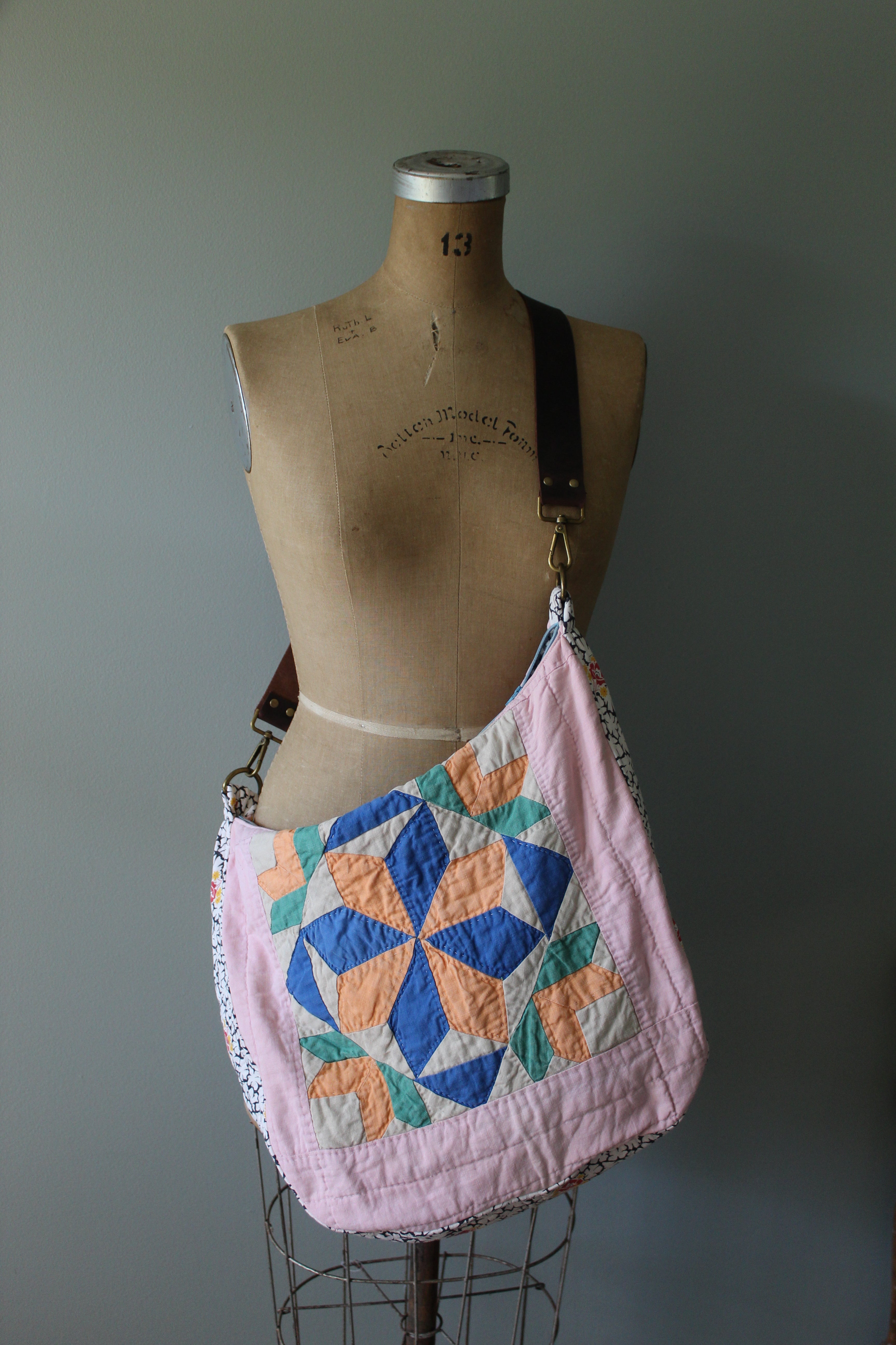 Cross Body Antique Quilt Purse | Ready to Ship