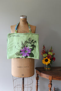 Bermuda Passion Flower Tea Towel Tote | Ready to Ship