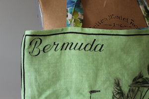 Bermuda Passion Flower Tea Towel Tote | Ready to Ship