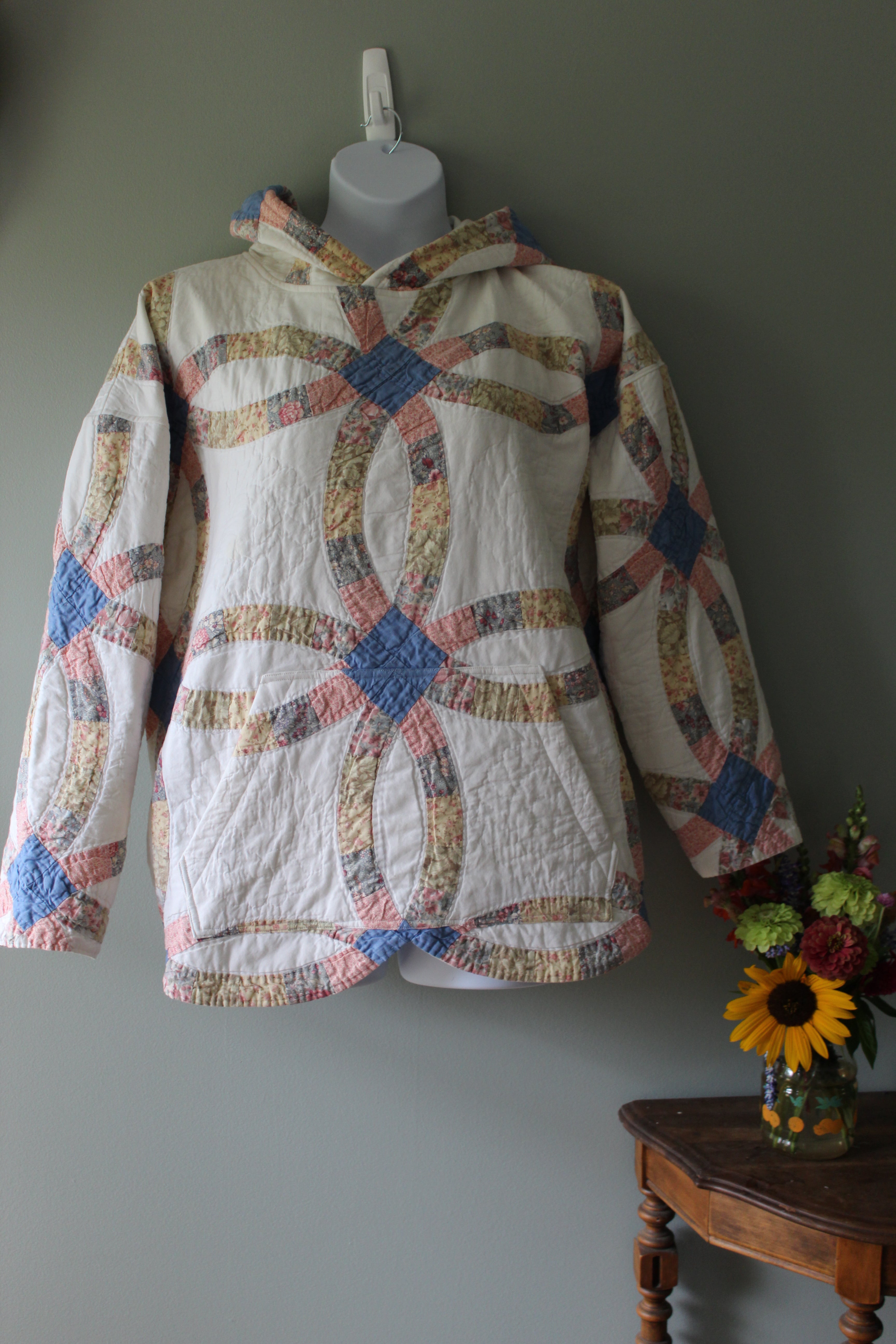 Audrey Quilt Pullover Hoodie | Adult Size XL | Ready to Ship