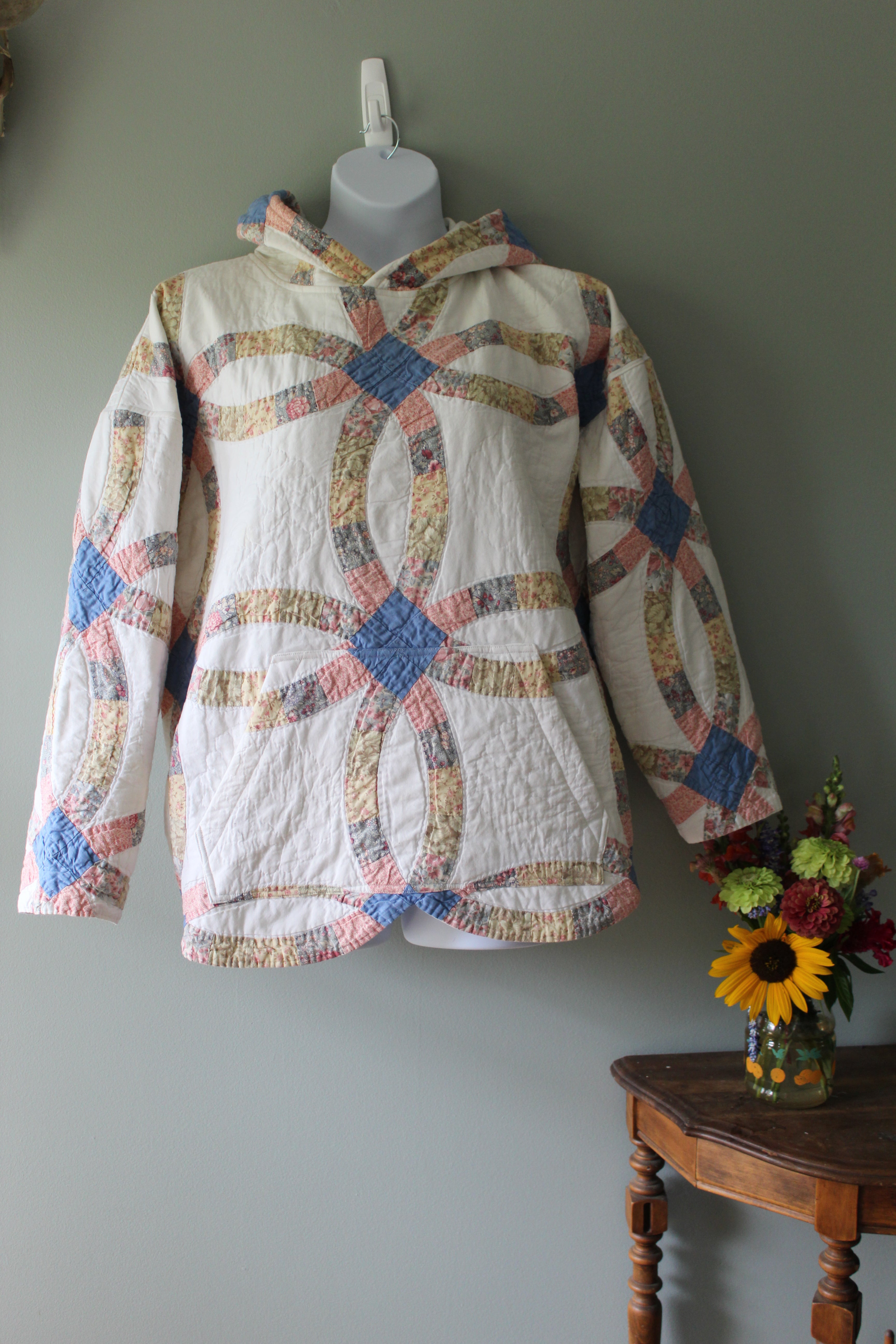 Audrey Quilt Pullover Hoodie | Adult Size XL | Ready to Ship