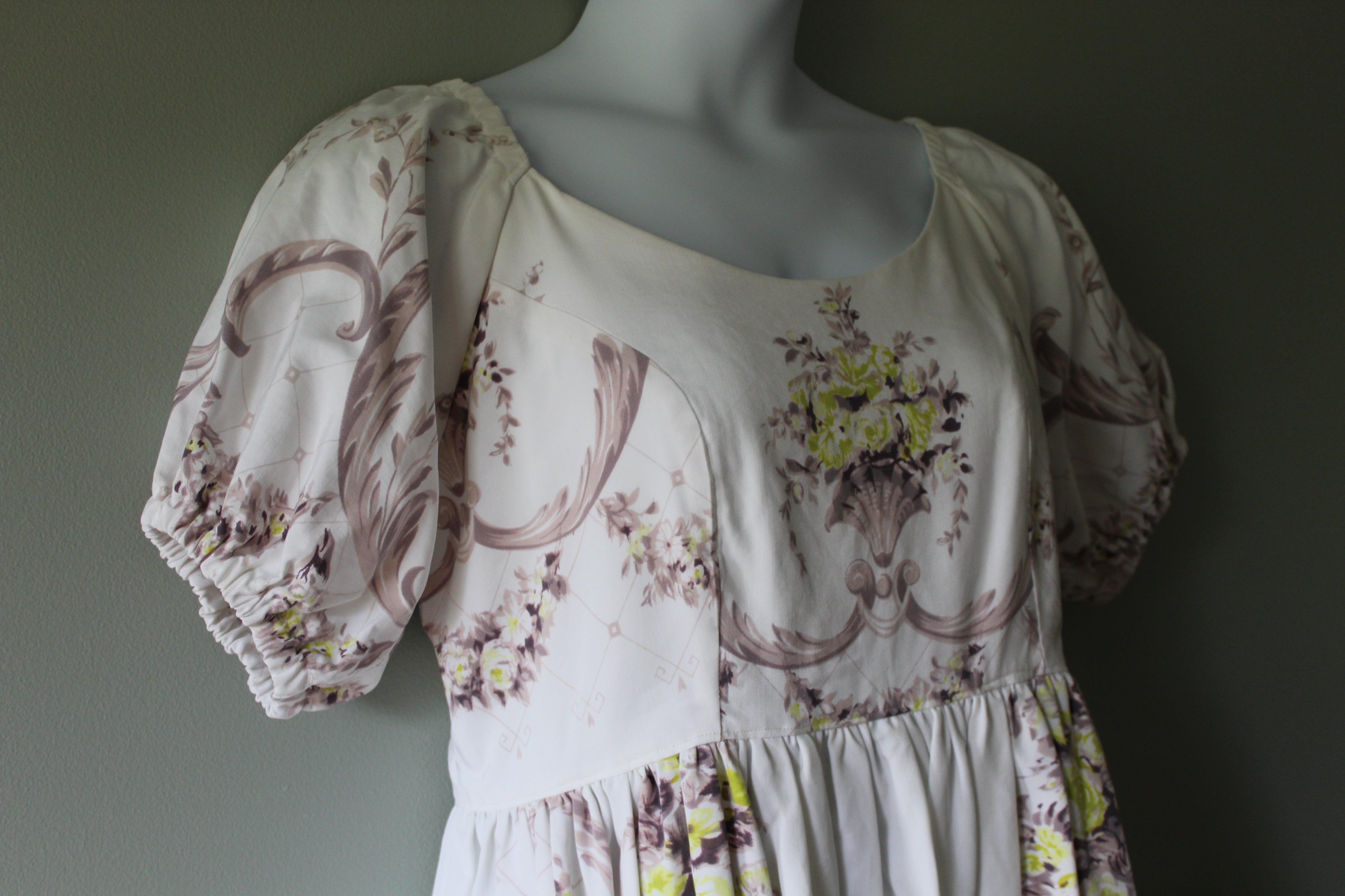 Edith Puff Sleeve Dress | Women's Size 12 | Ready To Ship