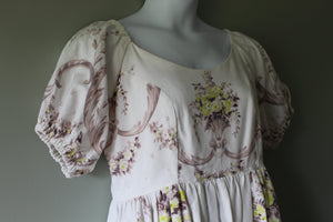 Edith Puff Sleeve Dress | Women's Size 12 | Ready To Ship