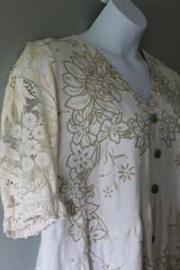 Madeira Embroidered Womens Top | Size 14/16 | Ready to Ship