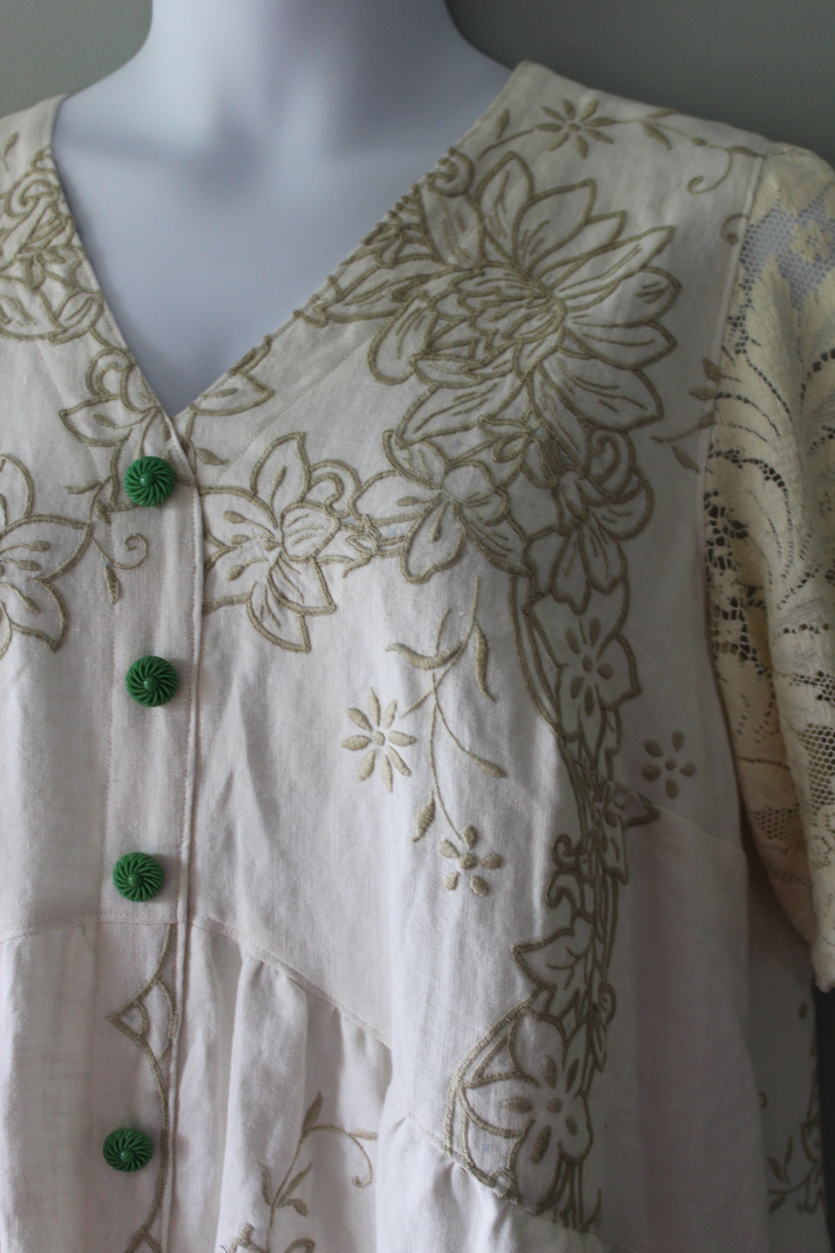 Madeira Embroidered Womens Top | Size 14/16 | Ready to Ship