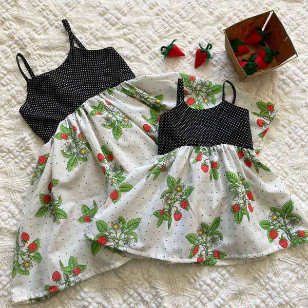 June Strawberry Sundress | 18-24 Months, 2T, & Girls 7